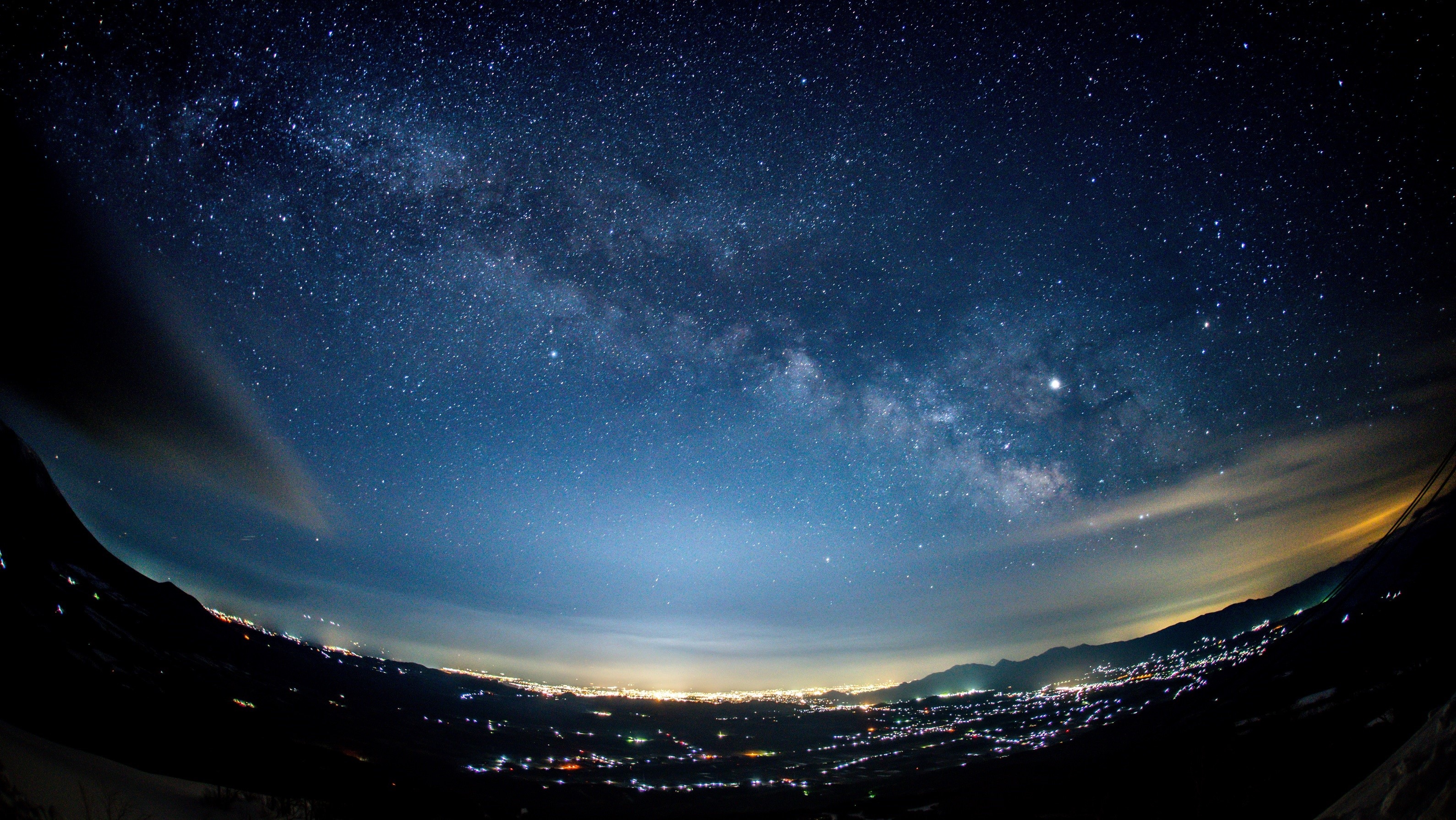 雫石的星空與夜景