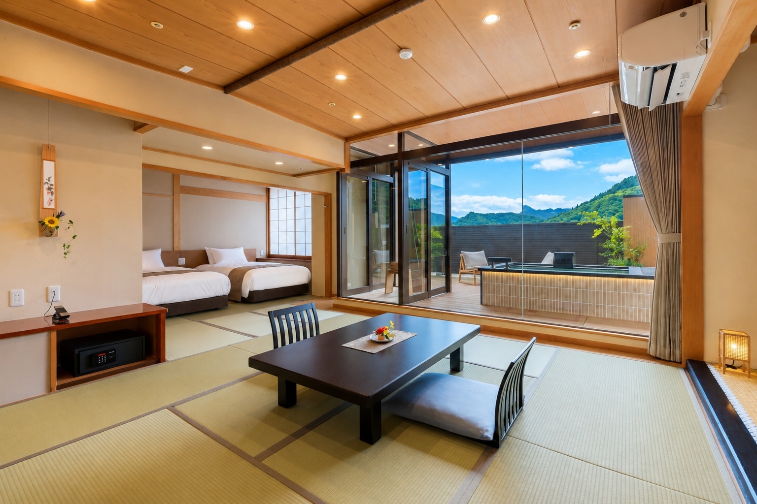 【全景露天浴池+屋顶露台】日式西式客房或日式客房