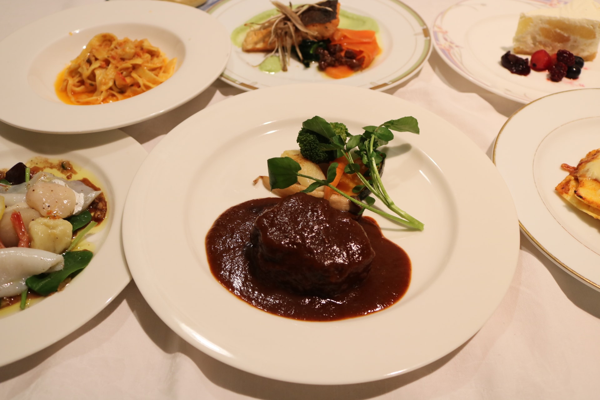 Italian full course meal