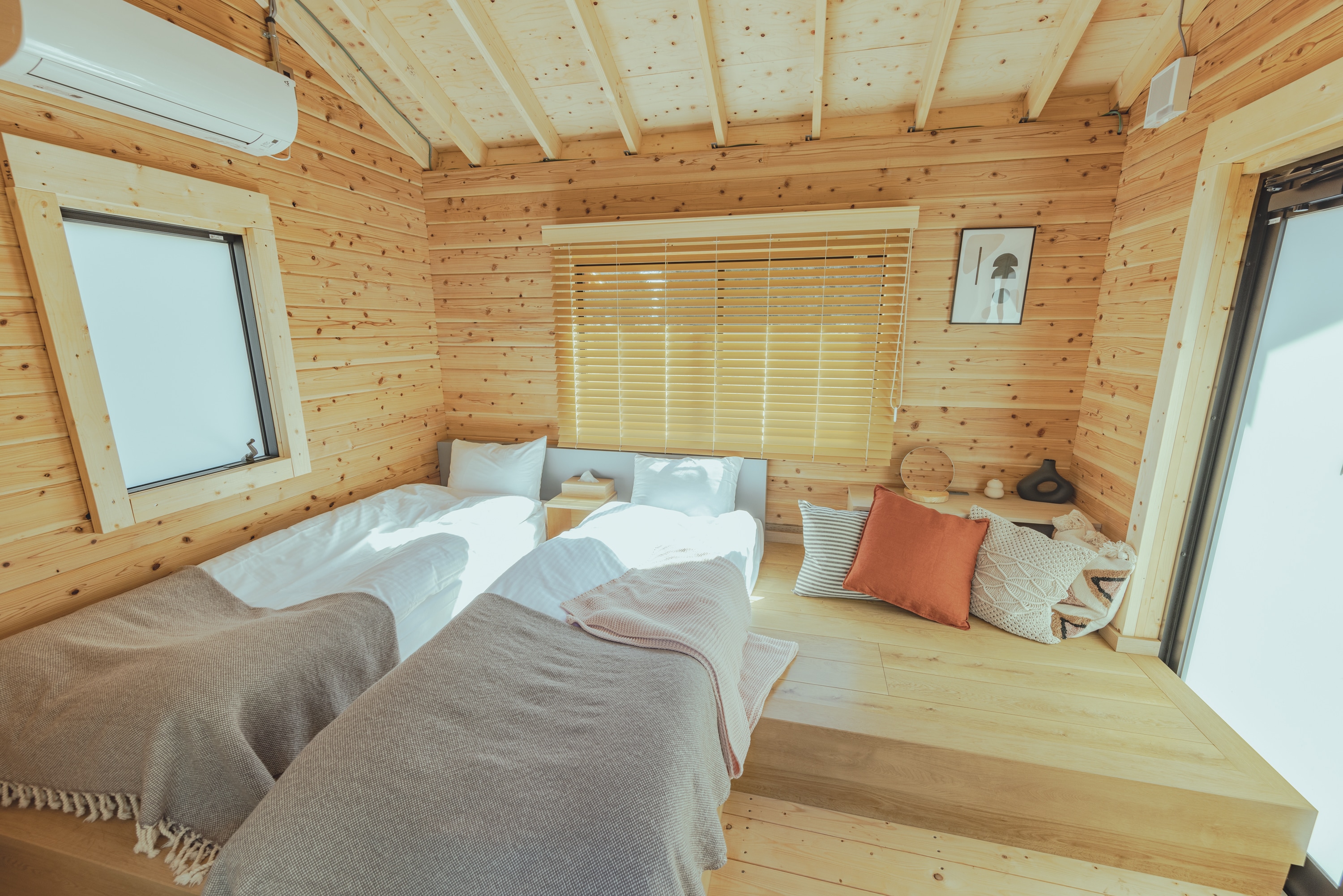 Interior of 2beds cabin