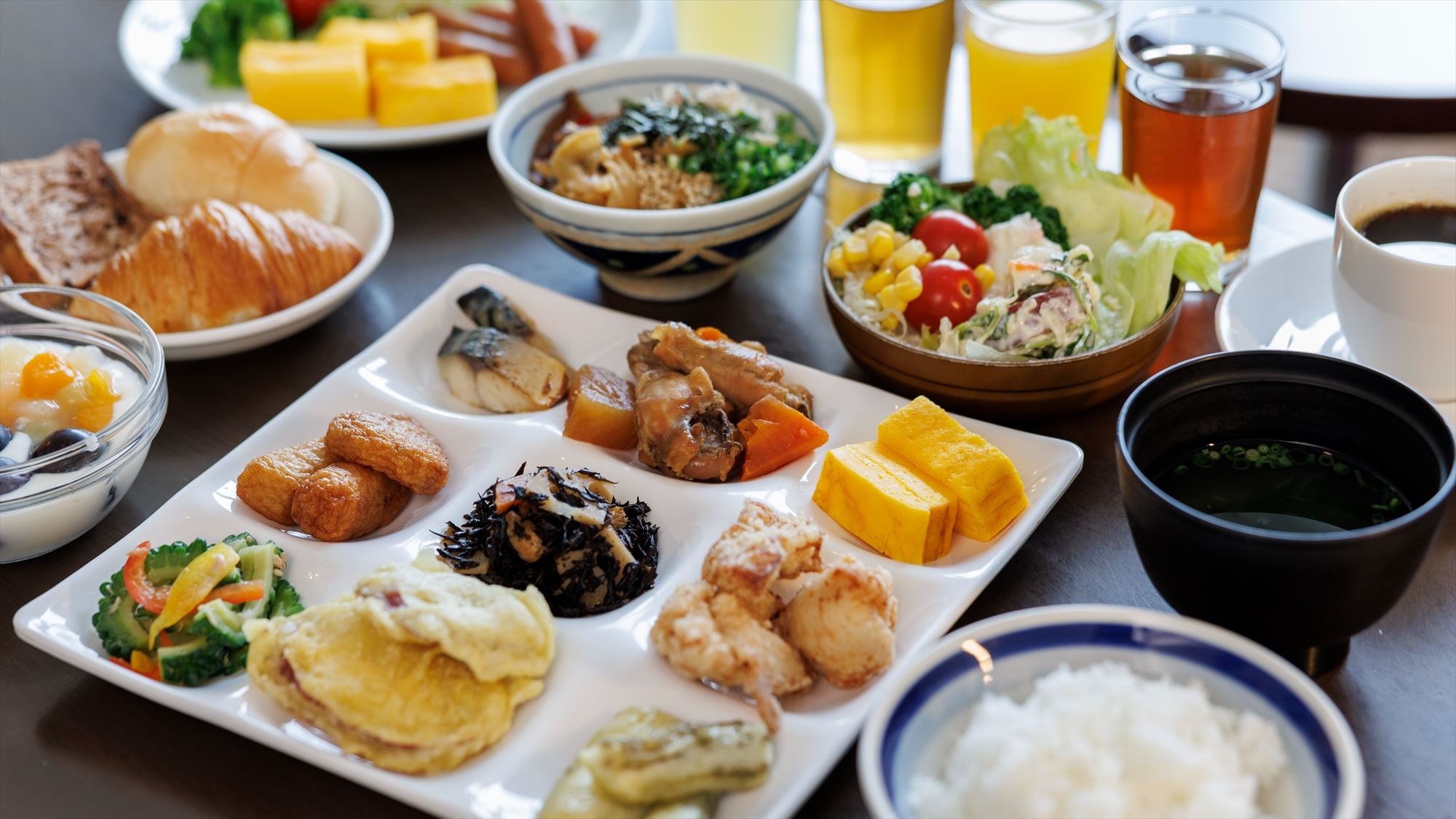 [Breakfast/"Ryutei Satsuma"] Japanese buffet