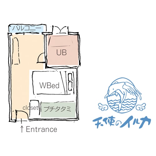 [Double/Ocean side] Floor plan