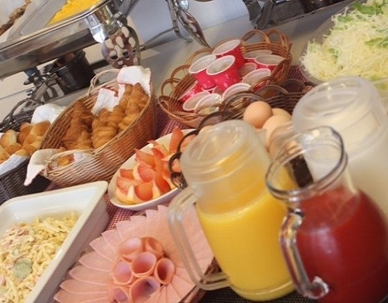 Japanese and Western breakfast buffet
