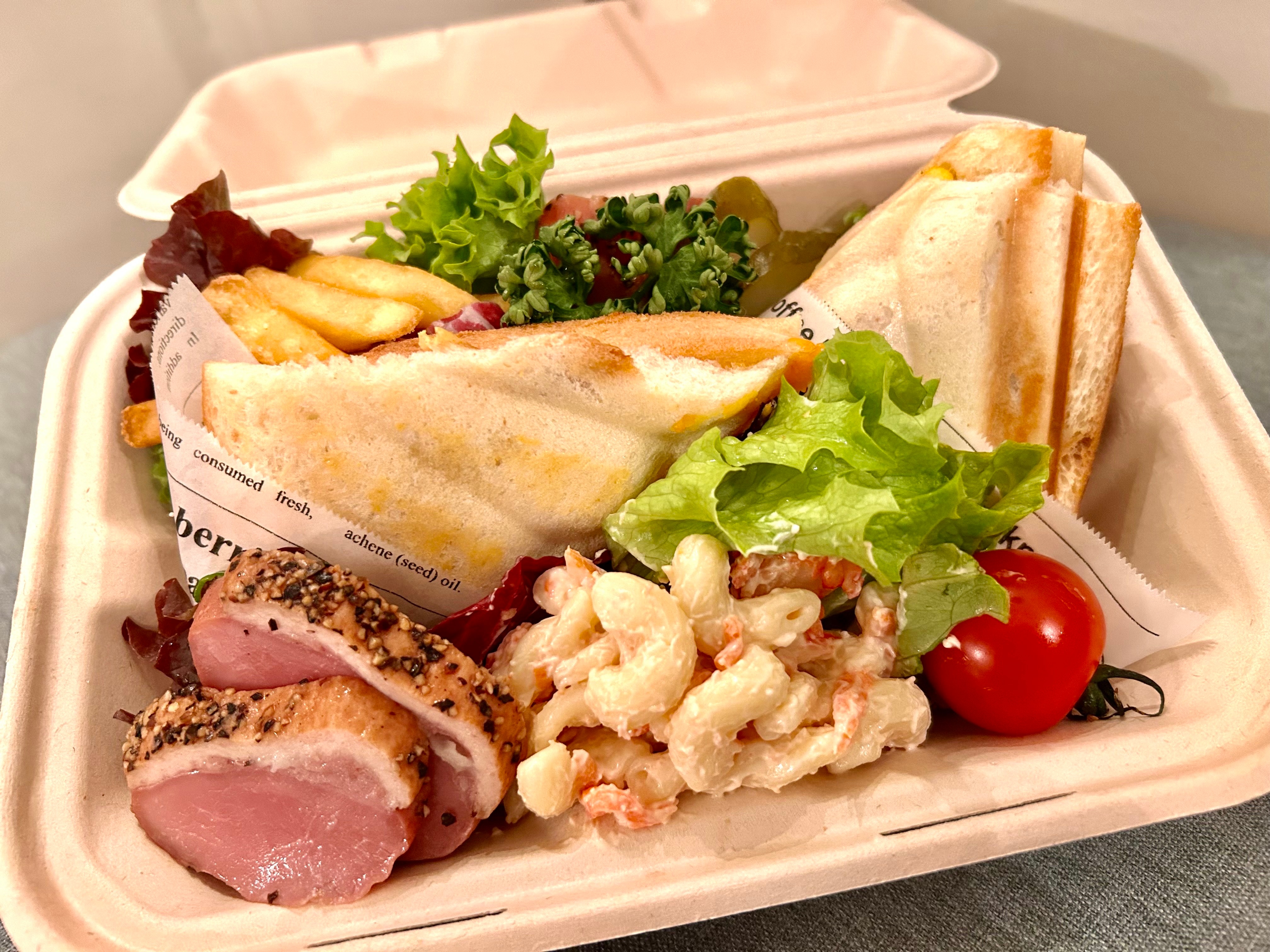 Example of a hot sandwich box