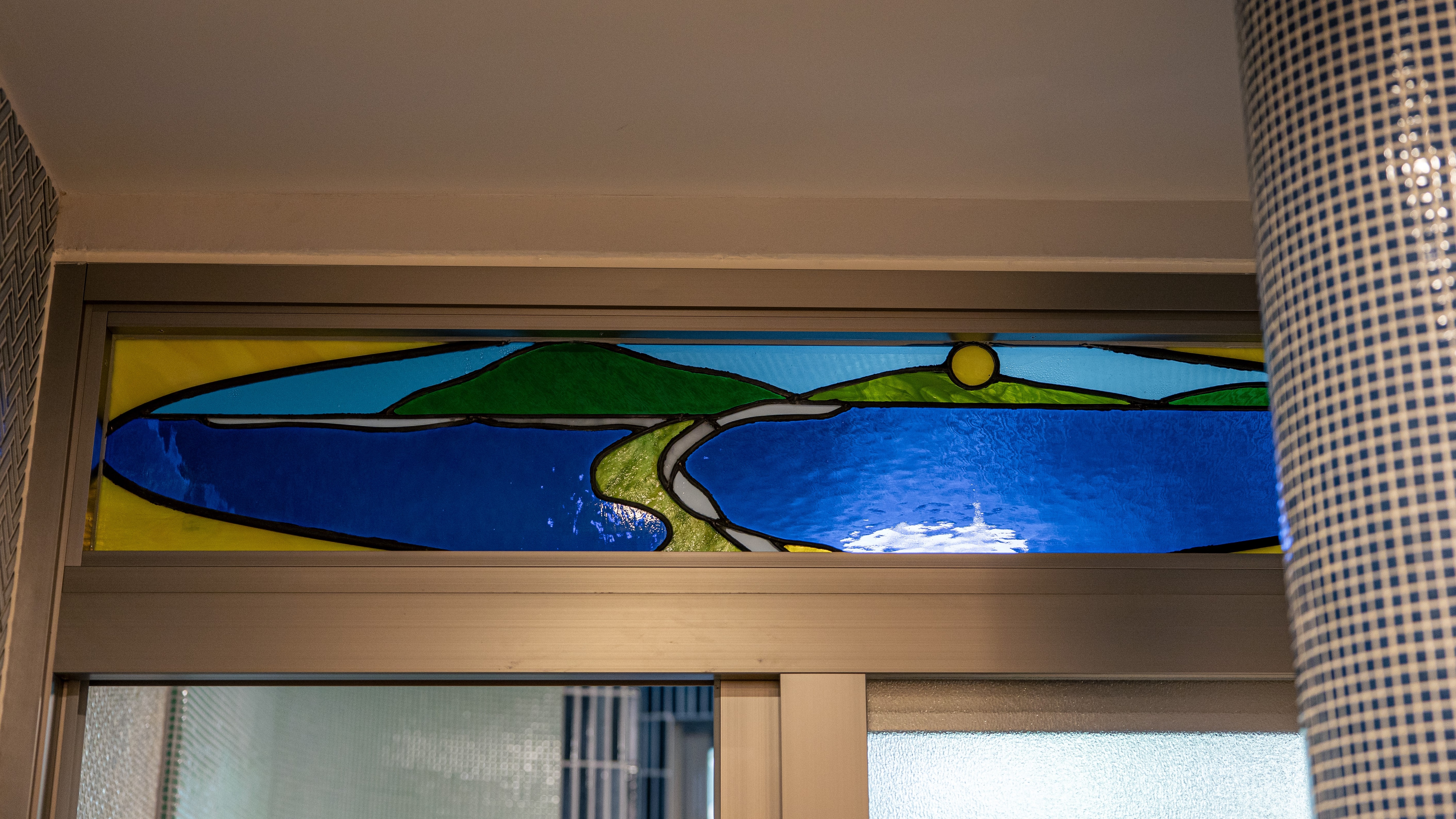 [Amanohashidate Onsen] Retro stained glass
