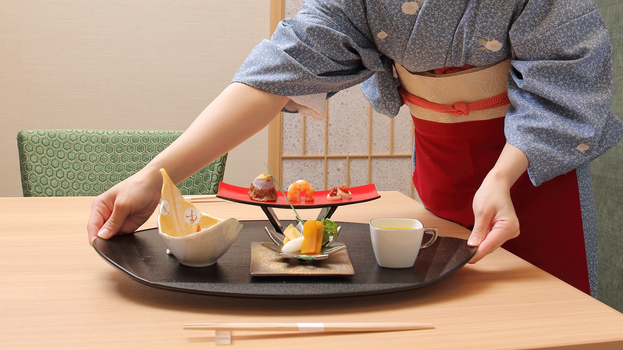 蓮松林亭Premium Room 蓮裡 用餐範例
