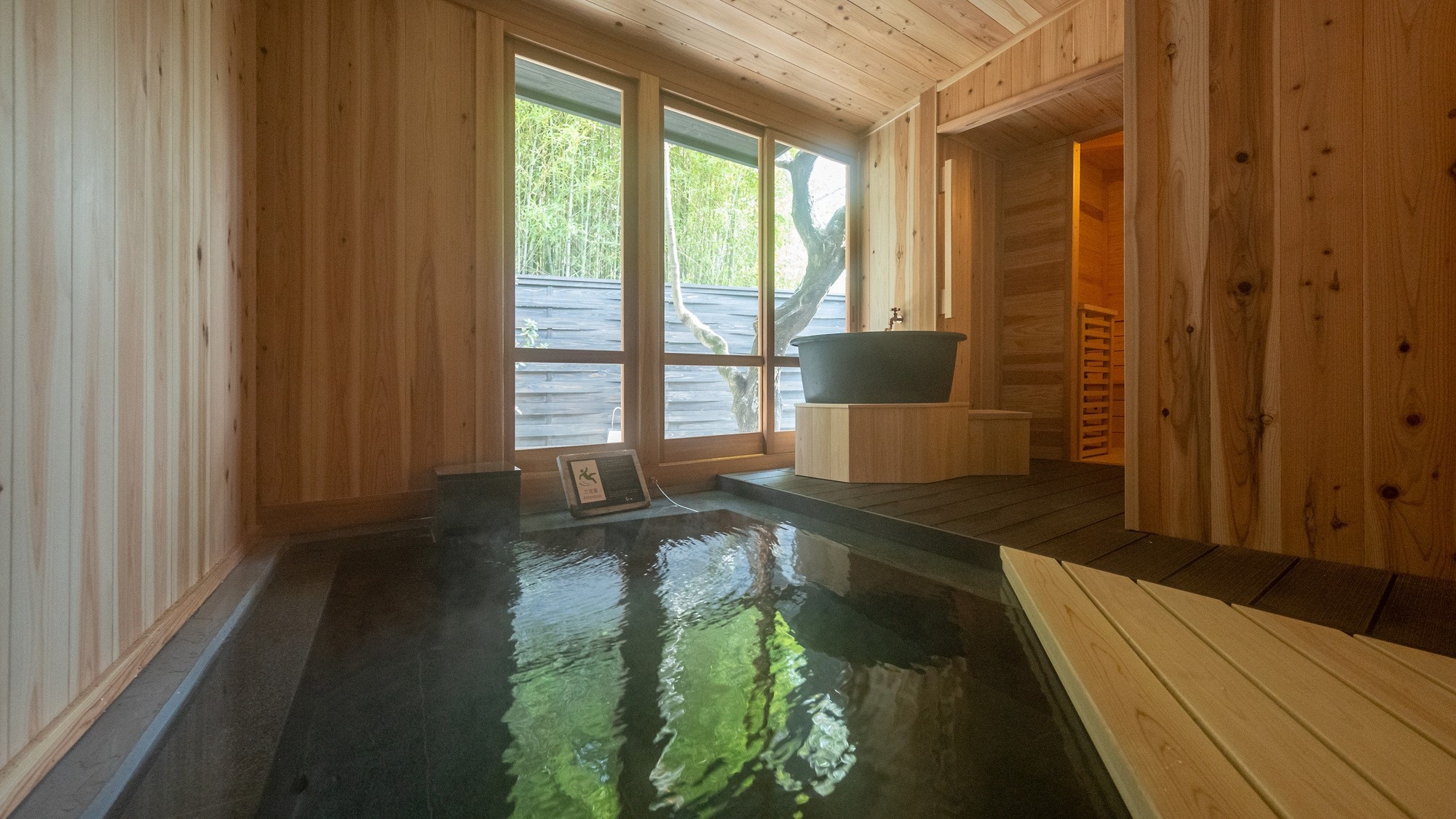 [Lantai 1, 2 kamar] Kamar suite twin dengan sauna luar ruangan dan sumber air panas