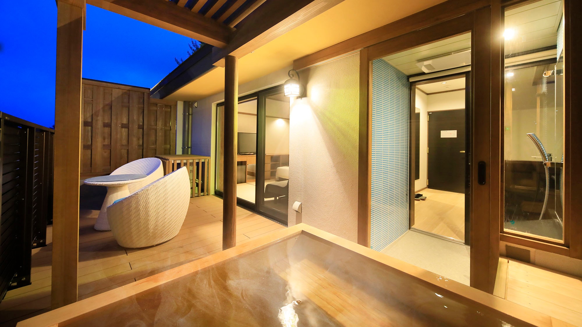 [Saiun/Souten] Modern Japanese-style room with open-air bath
