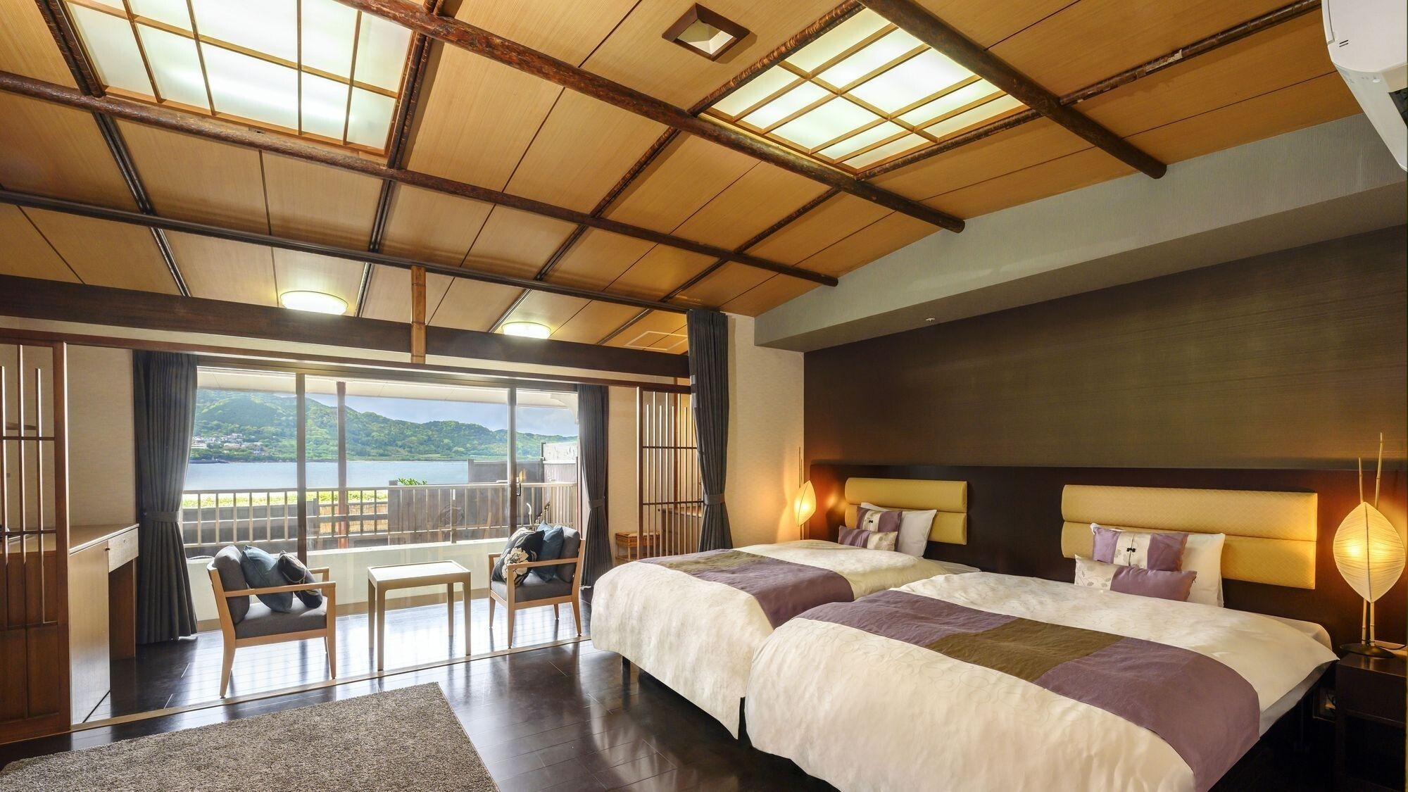 Deluxe Twin Room with Open-Air Bath (Ocean View)