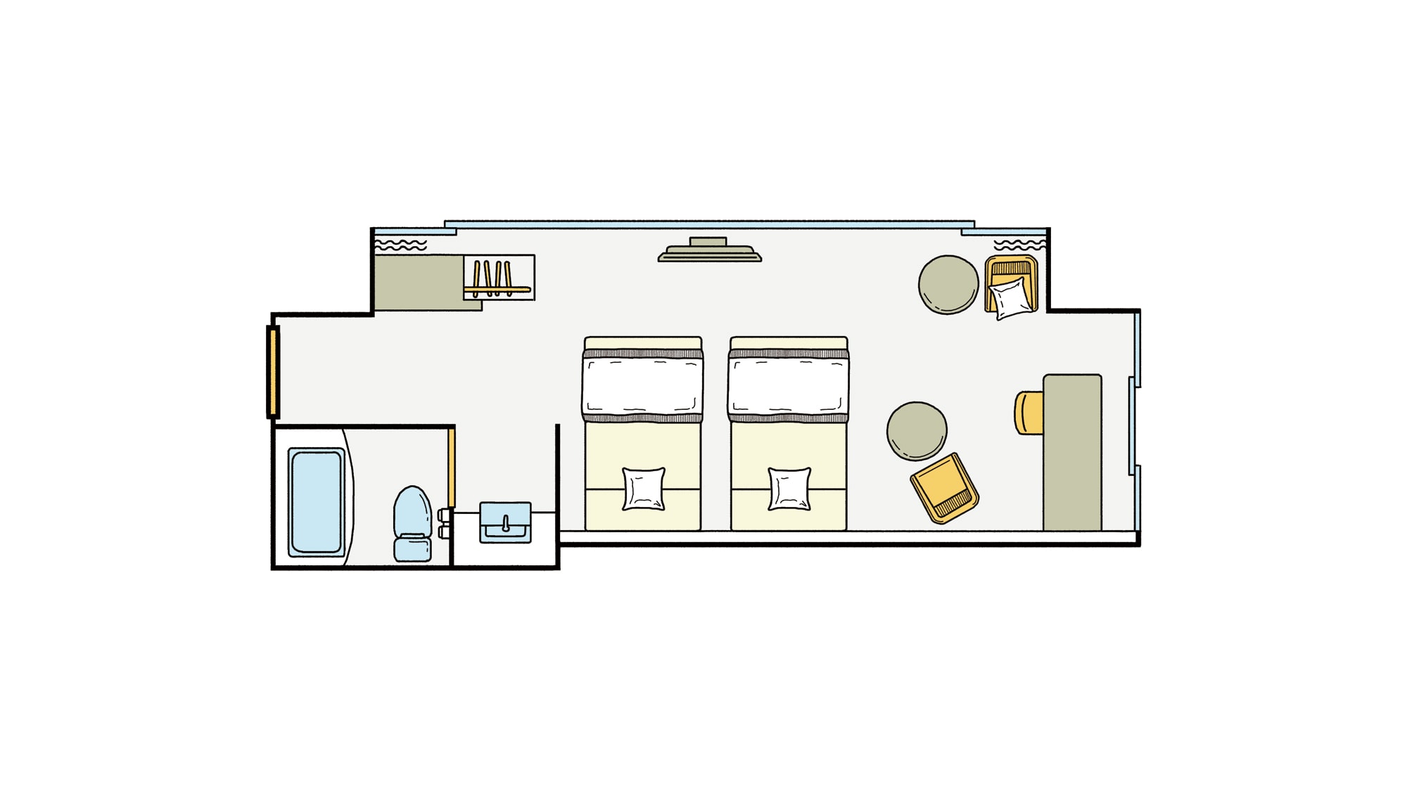 Superior Corner View Floor Plan Image