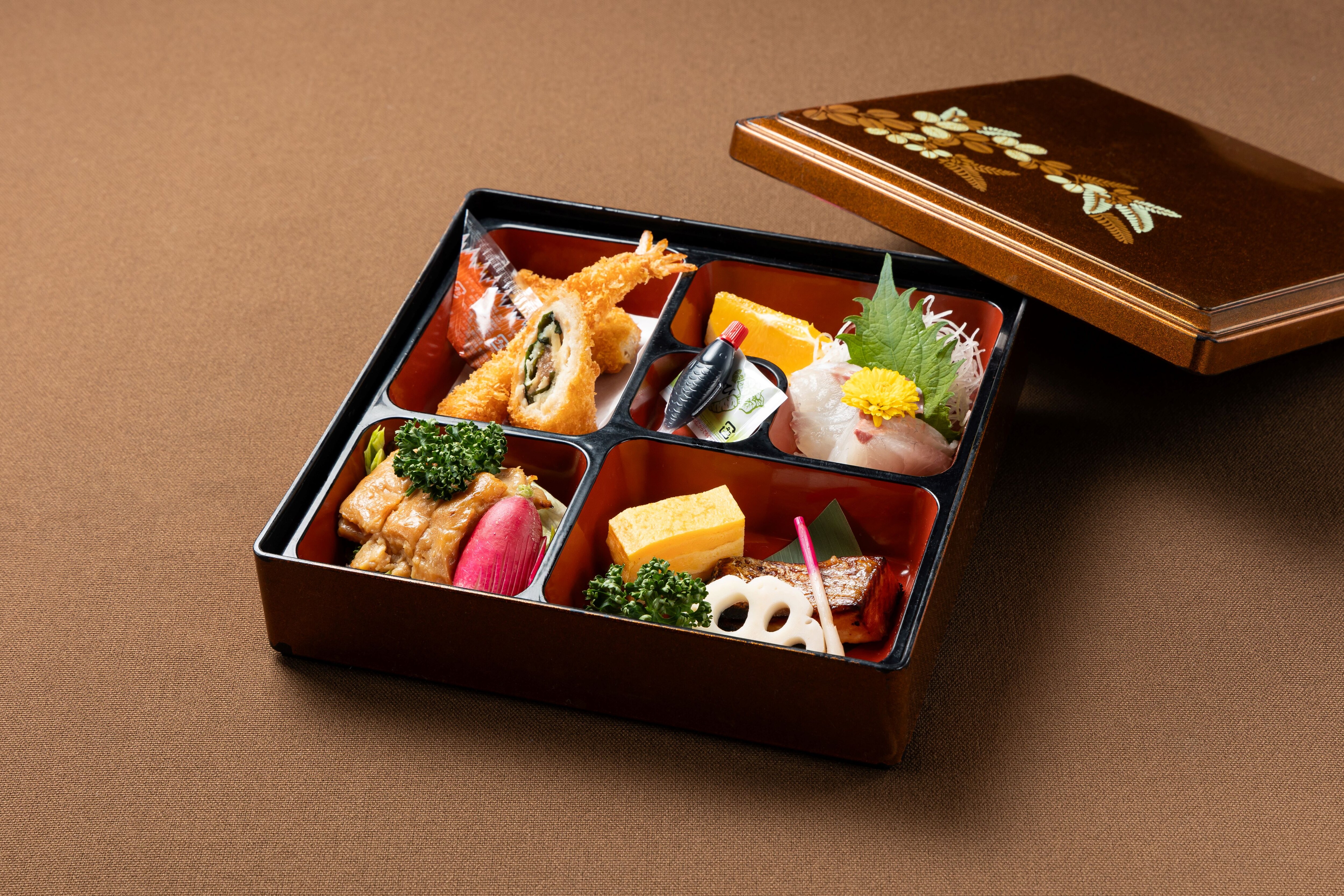 Colorful bento from Kappo Ueki