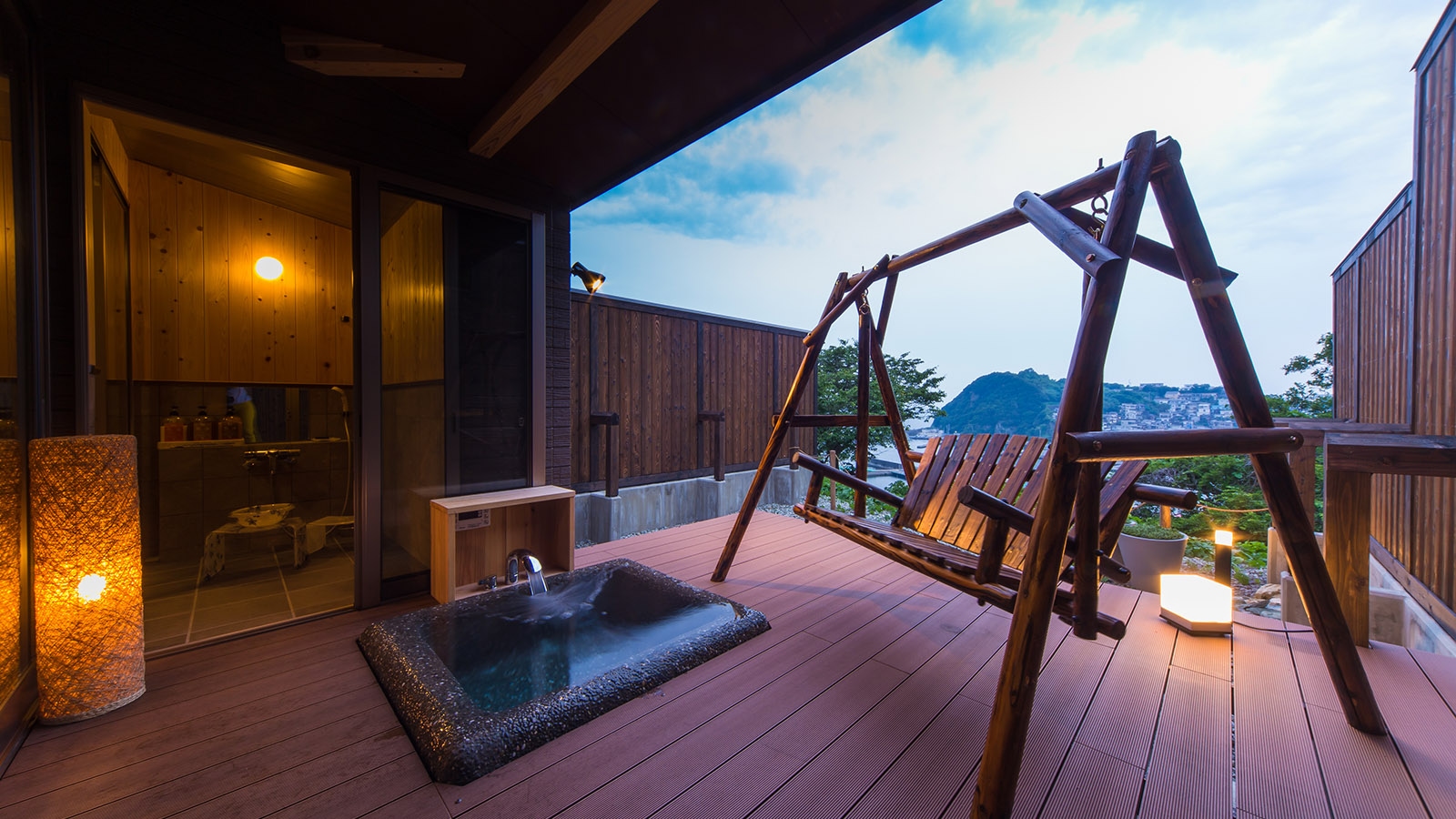 ■ไซคาโนะซาโตะ■ห้องพักพร้อมอ่างอาบน้ำกลางแจ้ง [คิตะ] (อ่างอาบน้ำแบบซักล้าง)