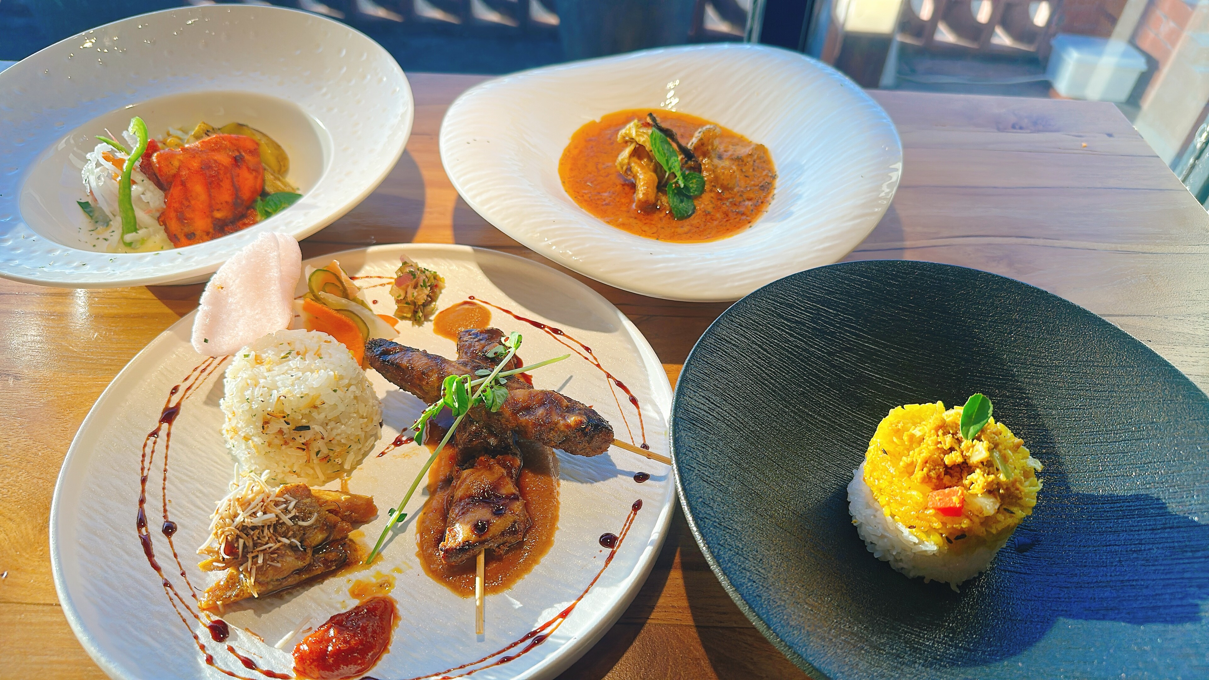 A luxurious moment savoring the bounty of the seas around Nio and seasonal produce sourced from the market