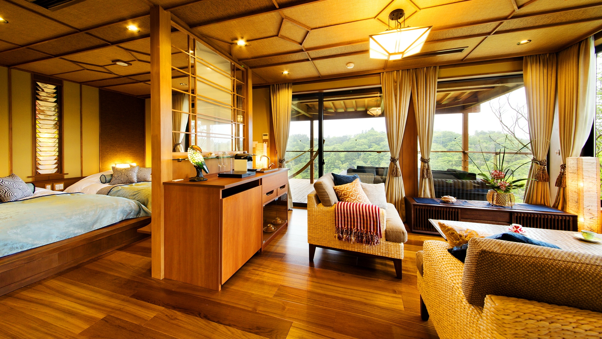 ■100RAKU Suite with open-air bath-Hoju-1■(76㎡)