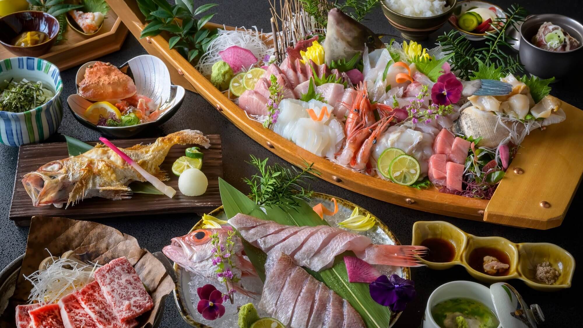 【아사히야 프라이드】의 도구로 외, 지금 제일 맛있는 해물을 마음껏 즐겨 주세요