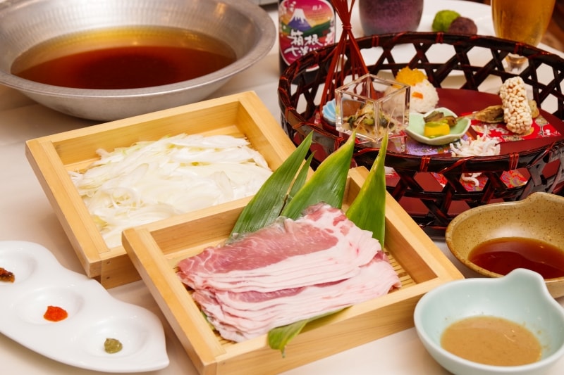 Green onion shabu