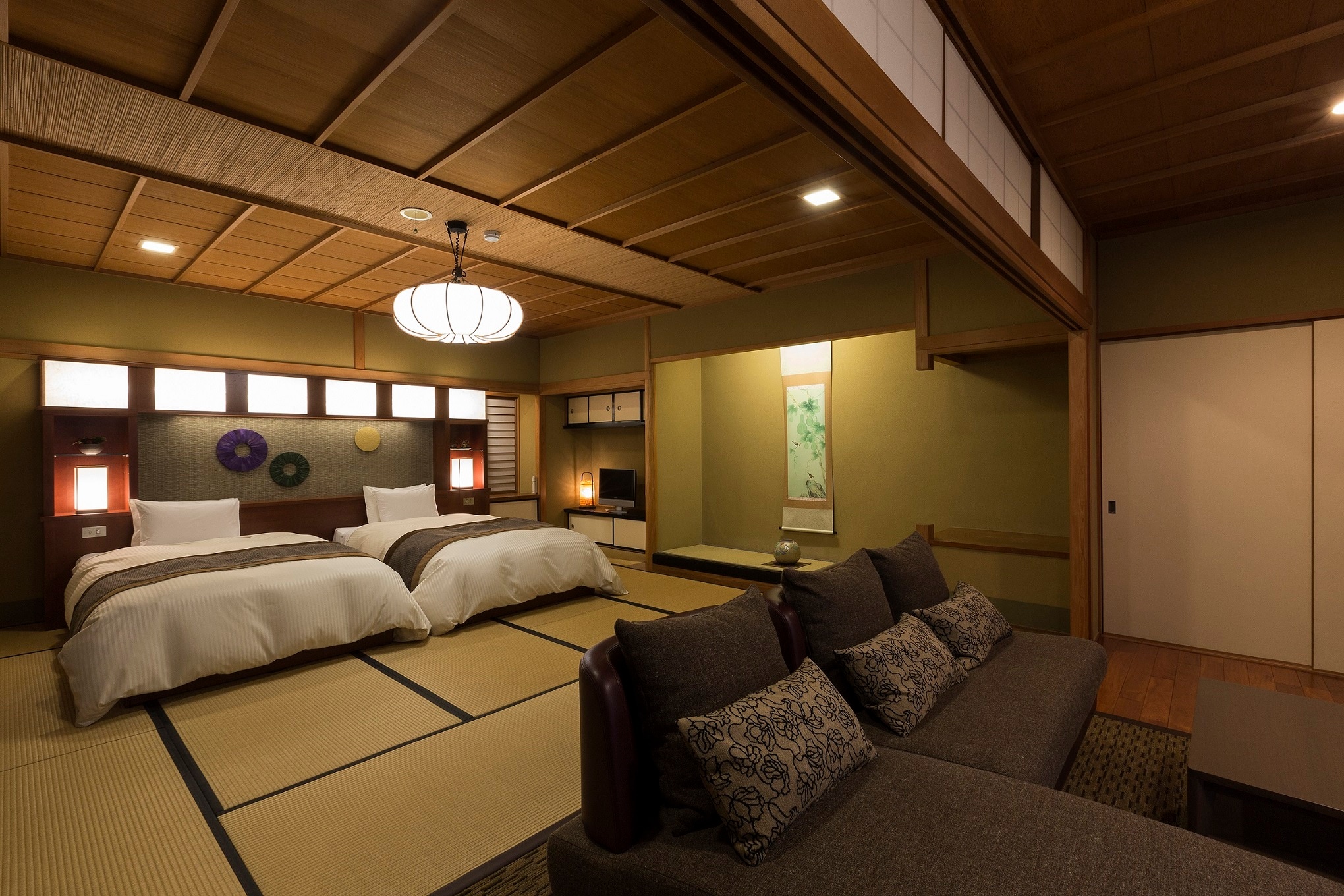[Bettei Komorebi] Twin room with open-air bath (Cypress or ceramic cannot be specified) (Example)