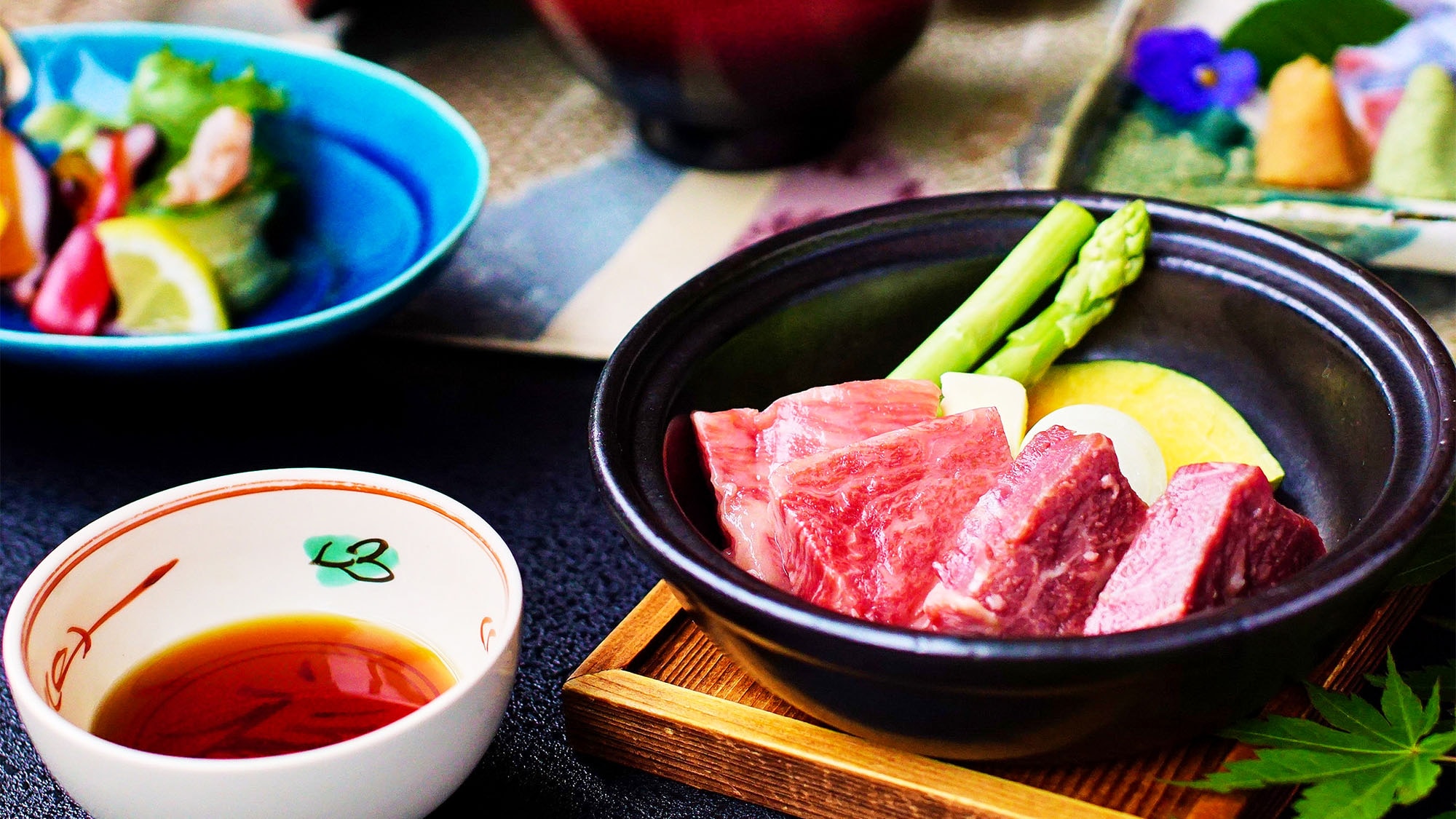・ [Wagyu kaiseki] Example / Wagyu fillet and A5 sirloin steak