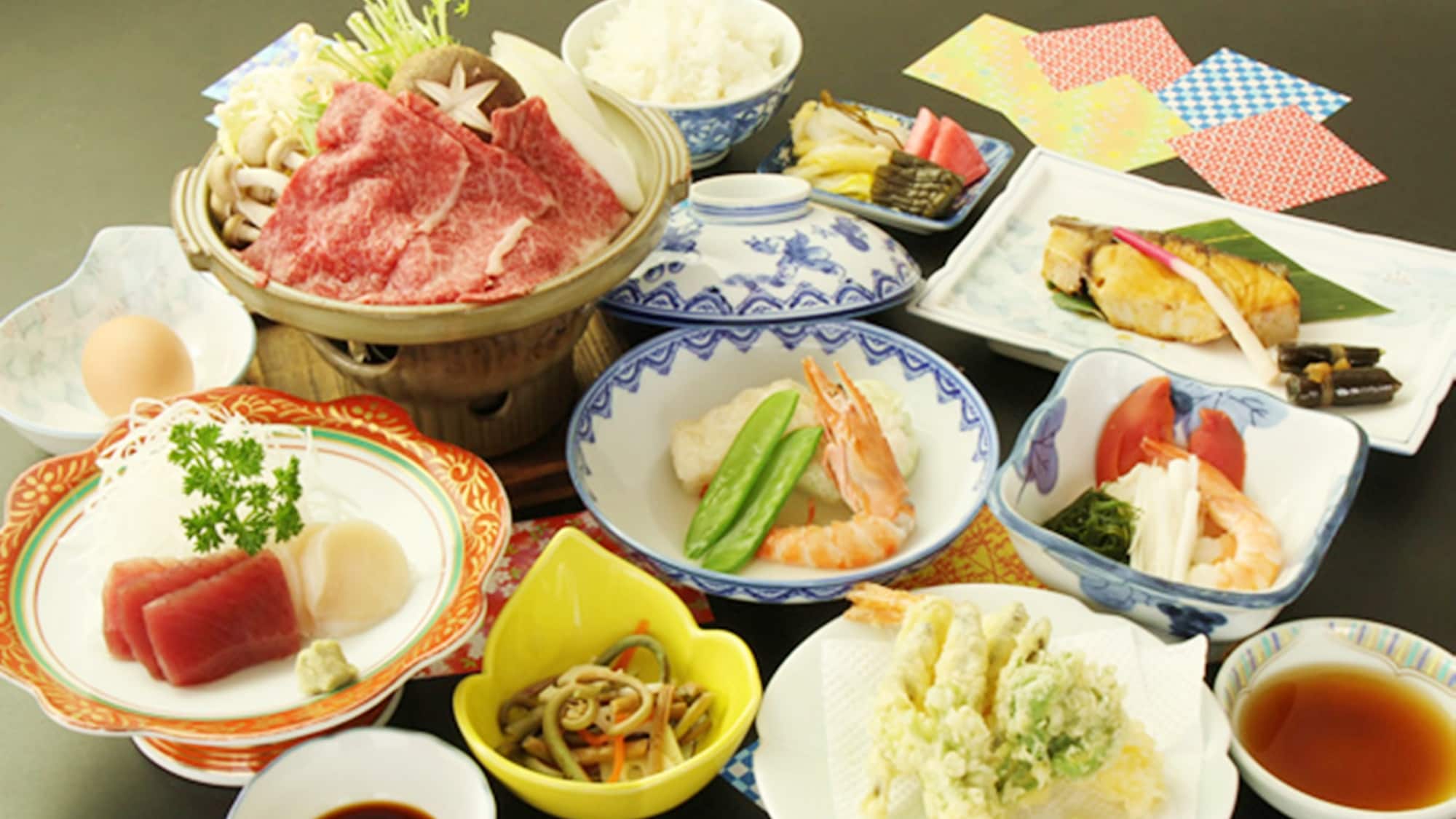 *[Shizukuishi Beef Shabu-Shabu Plan Meal Example] This is a popular dish among women that you should definitely try if you come to Shizukuishi.