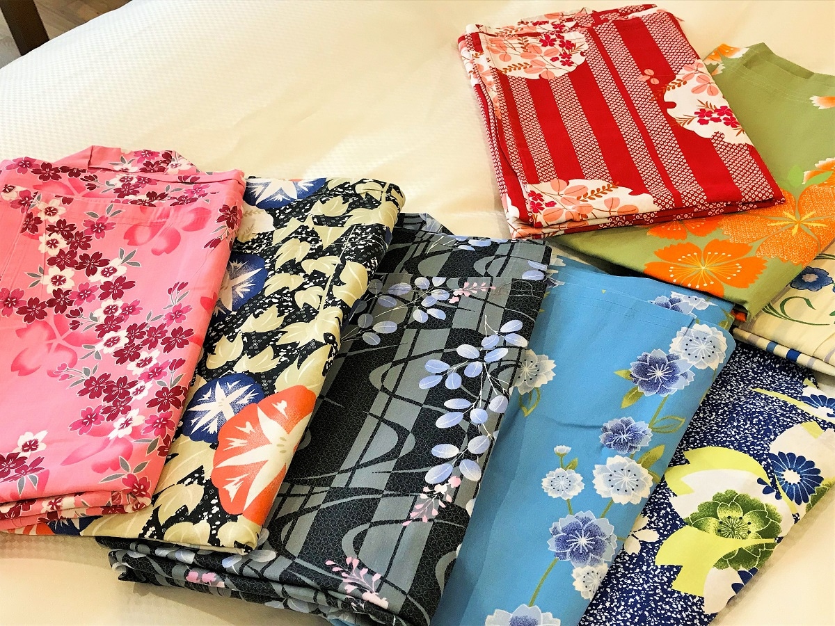 colored yukata