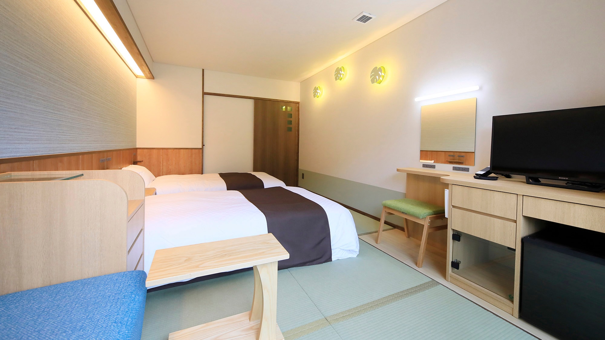 Modern Japanese-style twin room