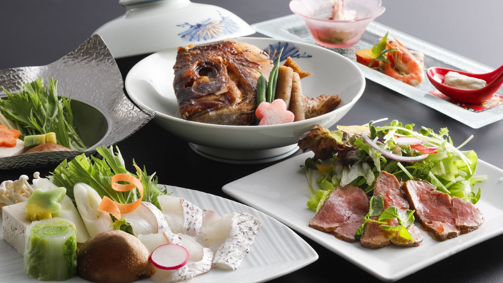 ★ Add a half-buffet to the menu, such as shabu-shabu made with red sea bream from Ehime Prefecture! *The image is an image*