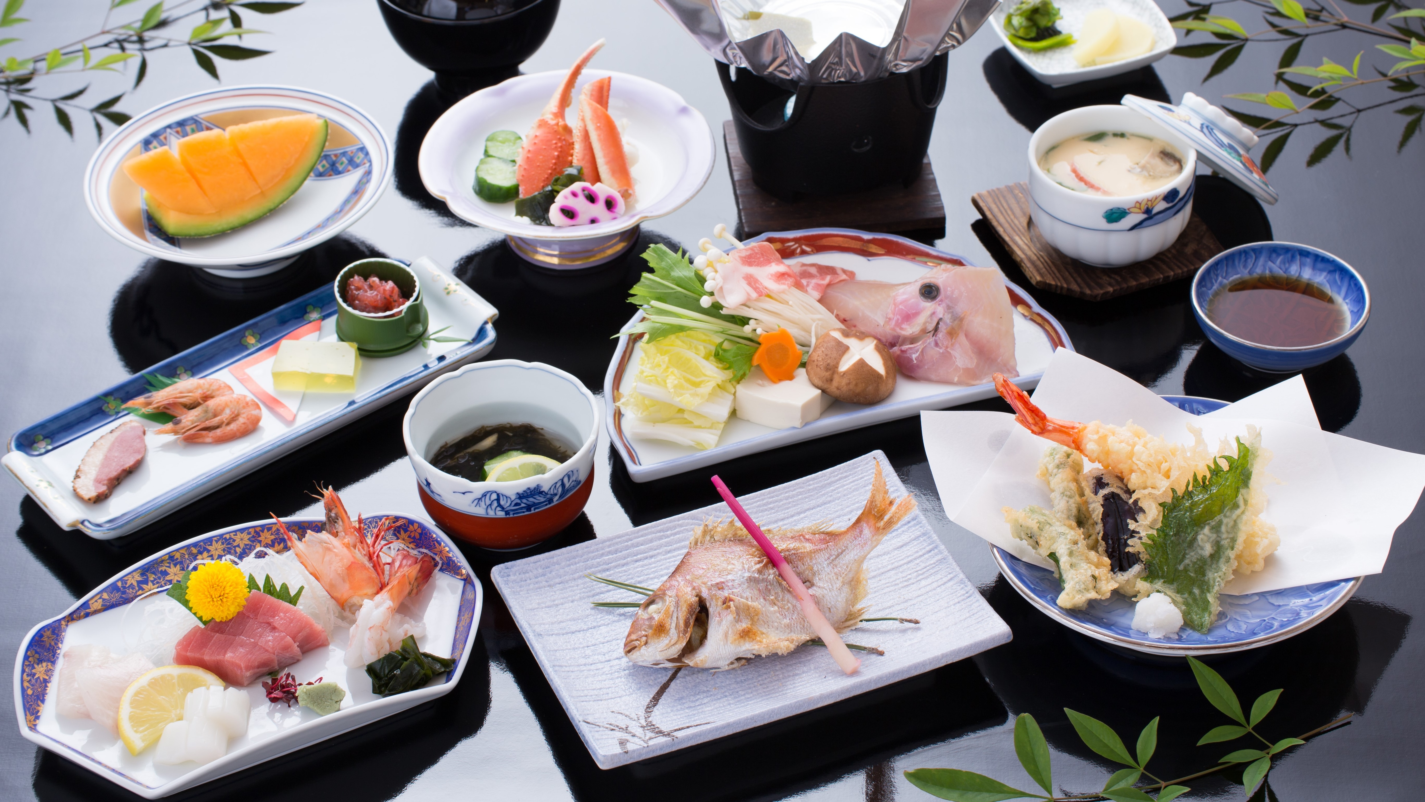 ◆ Setouchi อาหารทะเล kaiseki อาหารทะเล (ภาพเป็นตัวอย่าง เราจะเตรียมส่วนผสมตามฤดูกาล)