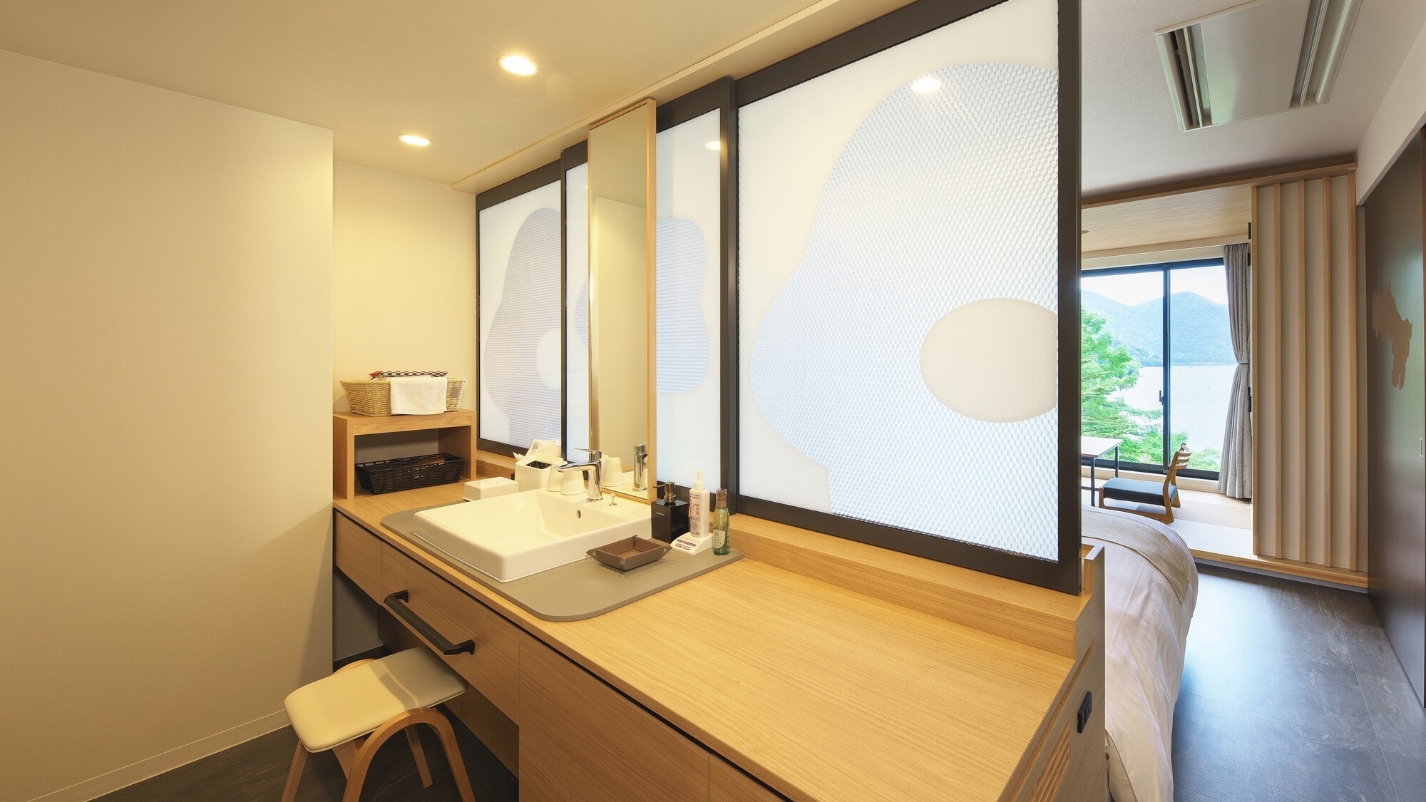 ห้องพักสไตล์ญี่ปุ่นสมัยใหม่