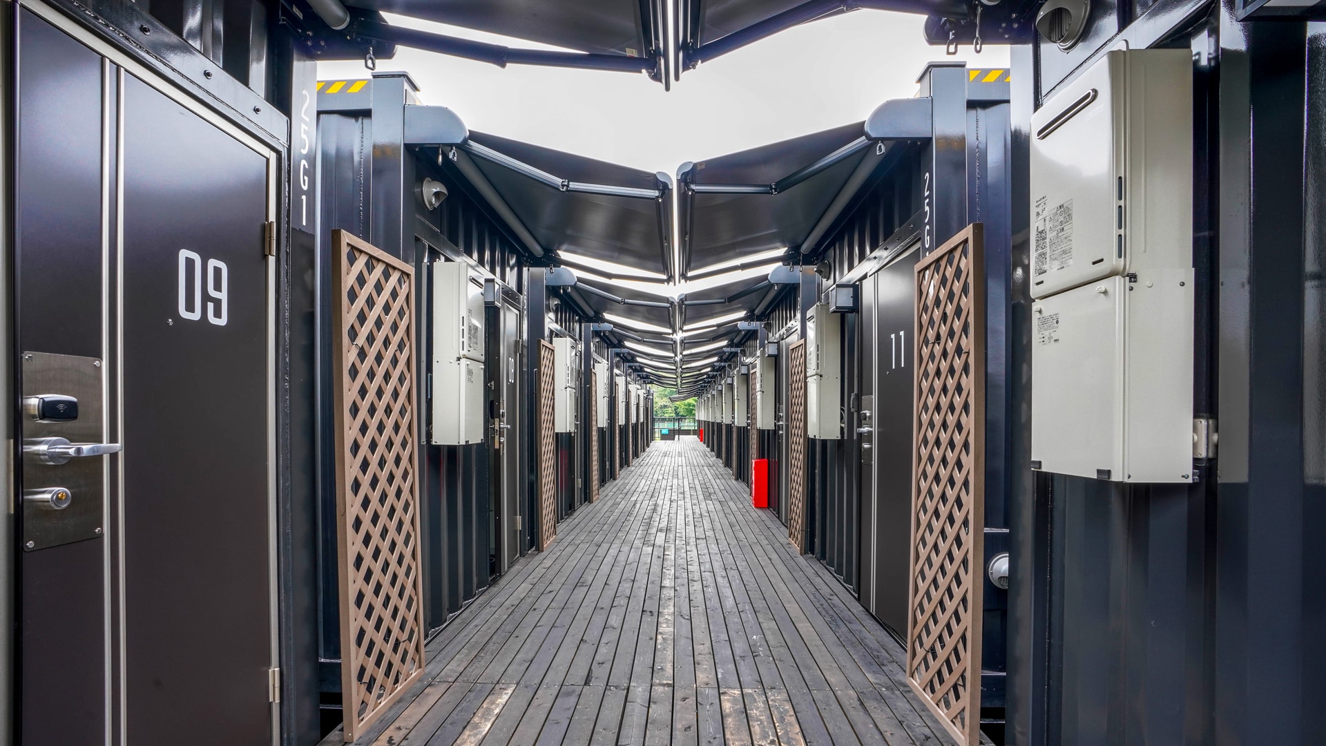 Corridor outside the guest rooms