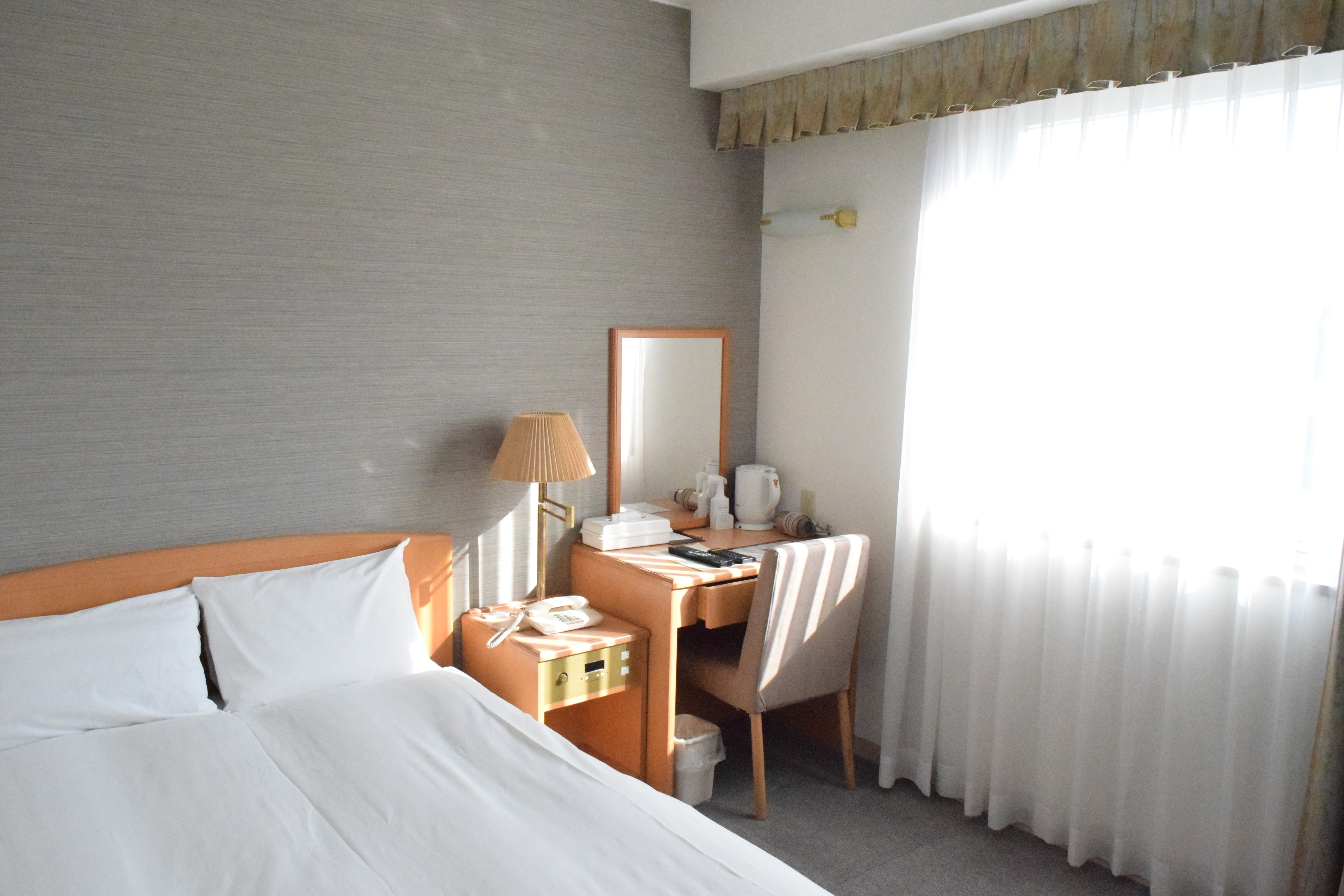 [Single room A] [Double room A] You can take a rest in a 120 cm wide semi-double bed ♪