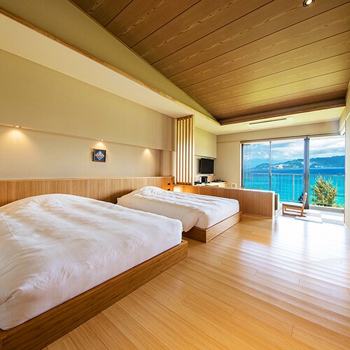 ■ Ocean Suite ■ -Original- [44㎡ with view bath] Onna blue sea spreads out of the window
