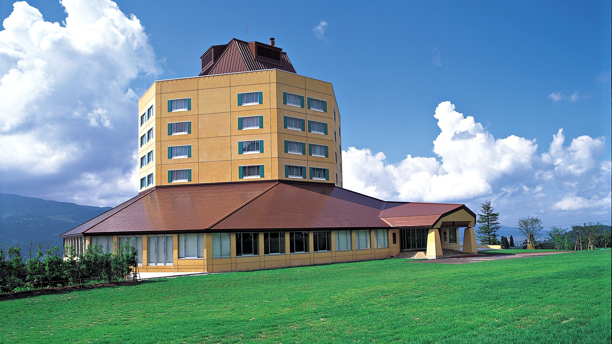 Exterior of the hotel (summer)