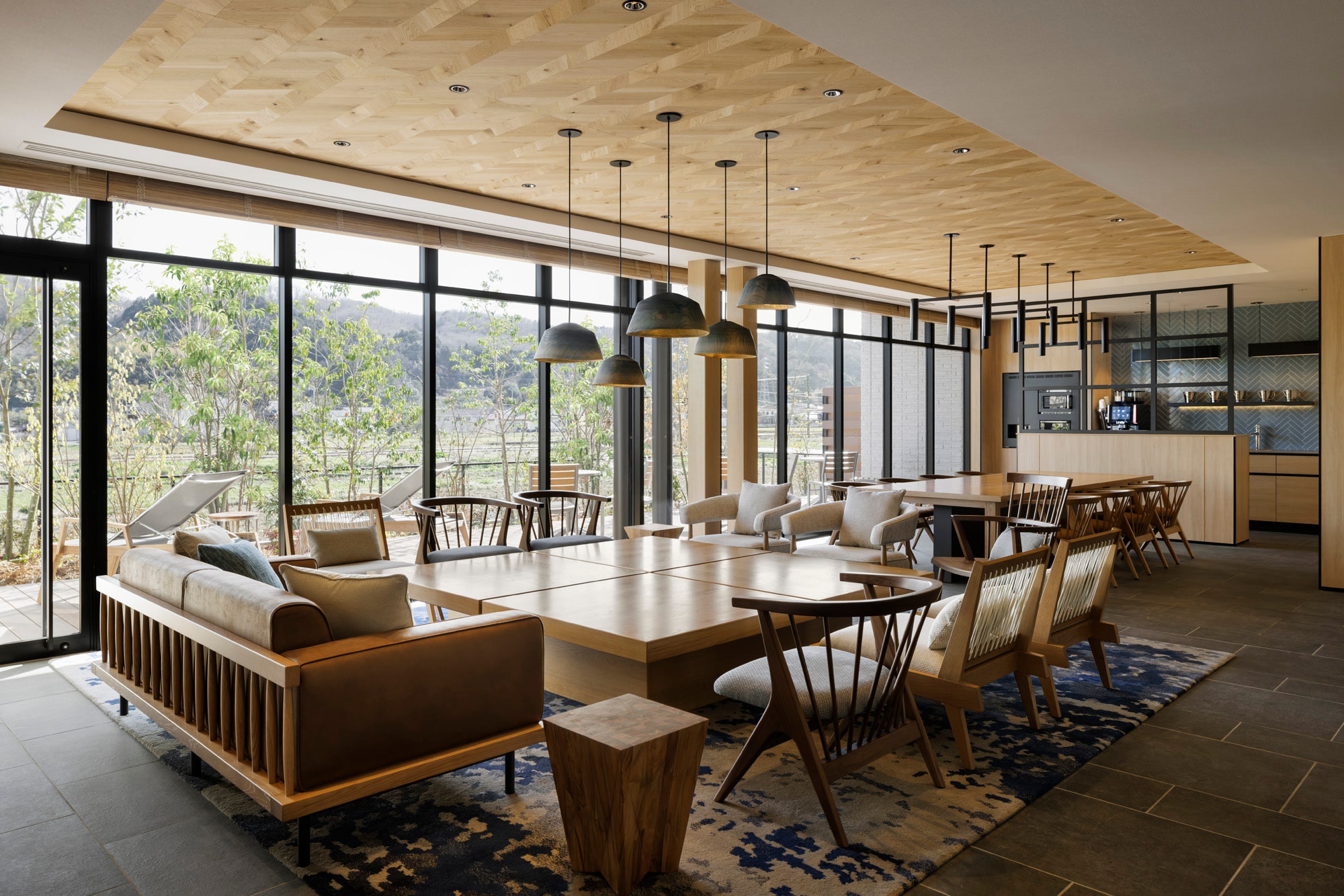 Lounge: A relaxing lobby lounge.