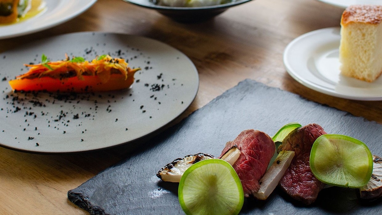 Dinner courses to choose from two restaurants at VISON