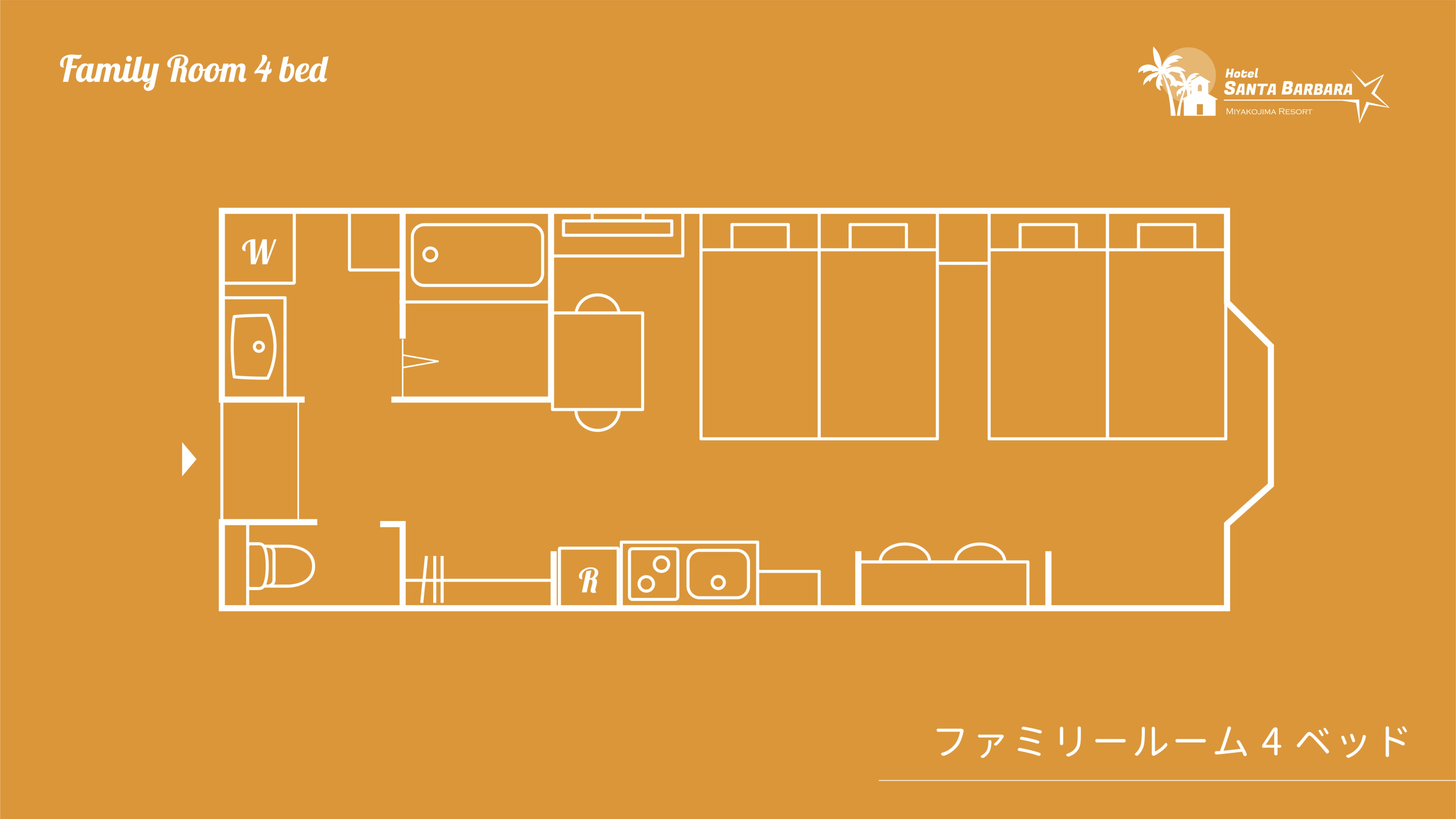 ห้องแฟมิลี่ 4 เตียง (42 ตรม.)