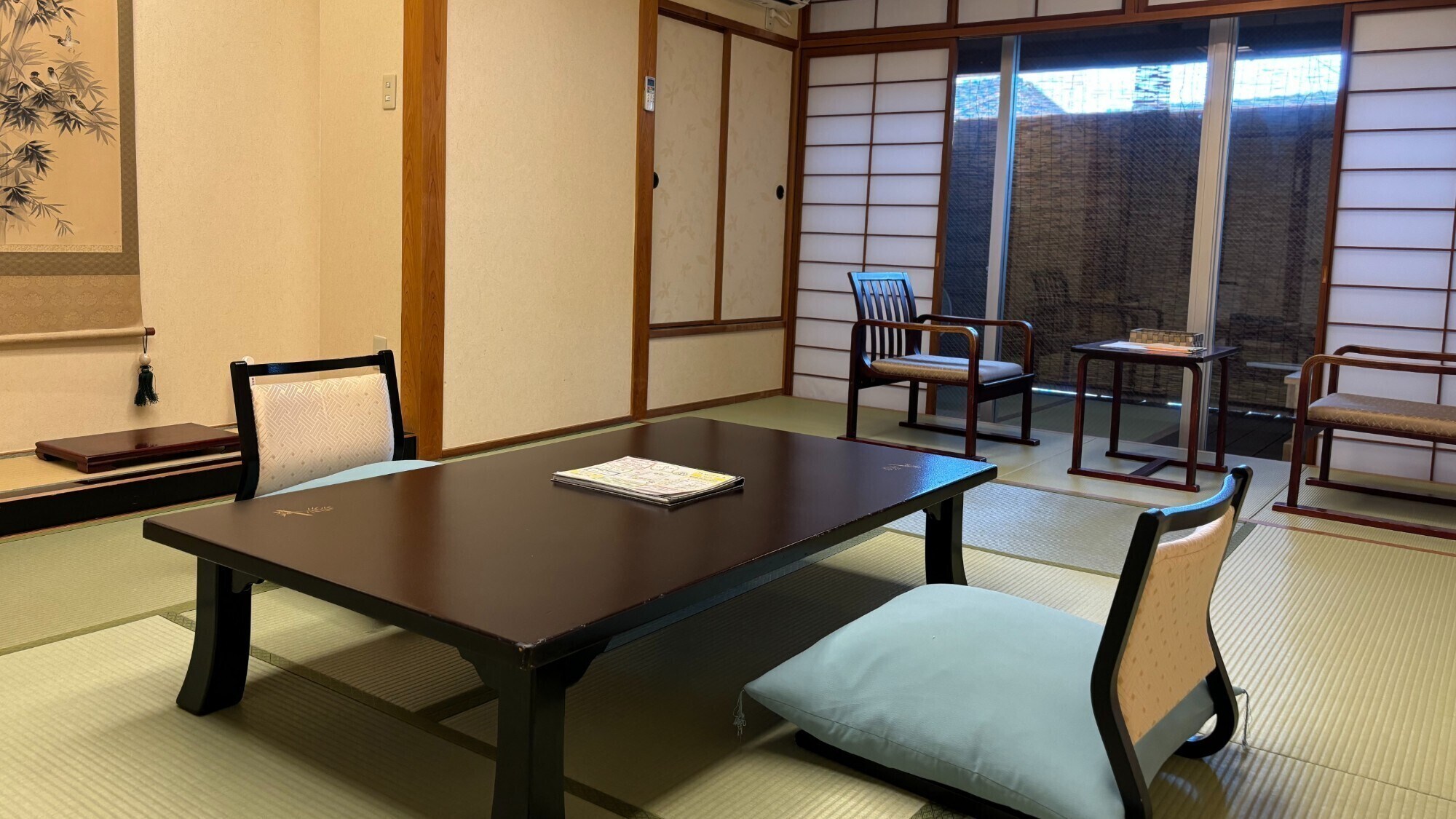 [No view due to exterior wall renovation] Japanese-style room with 10 tatami mats and open-air bath, non-smoking