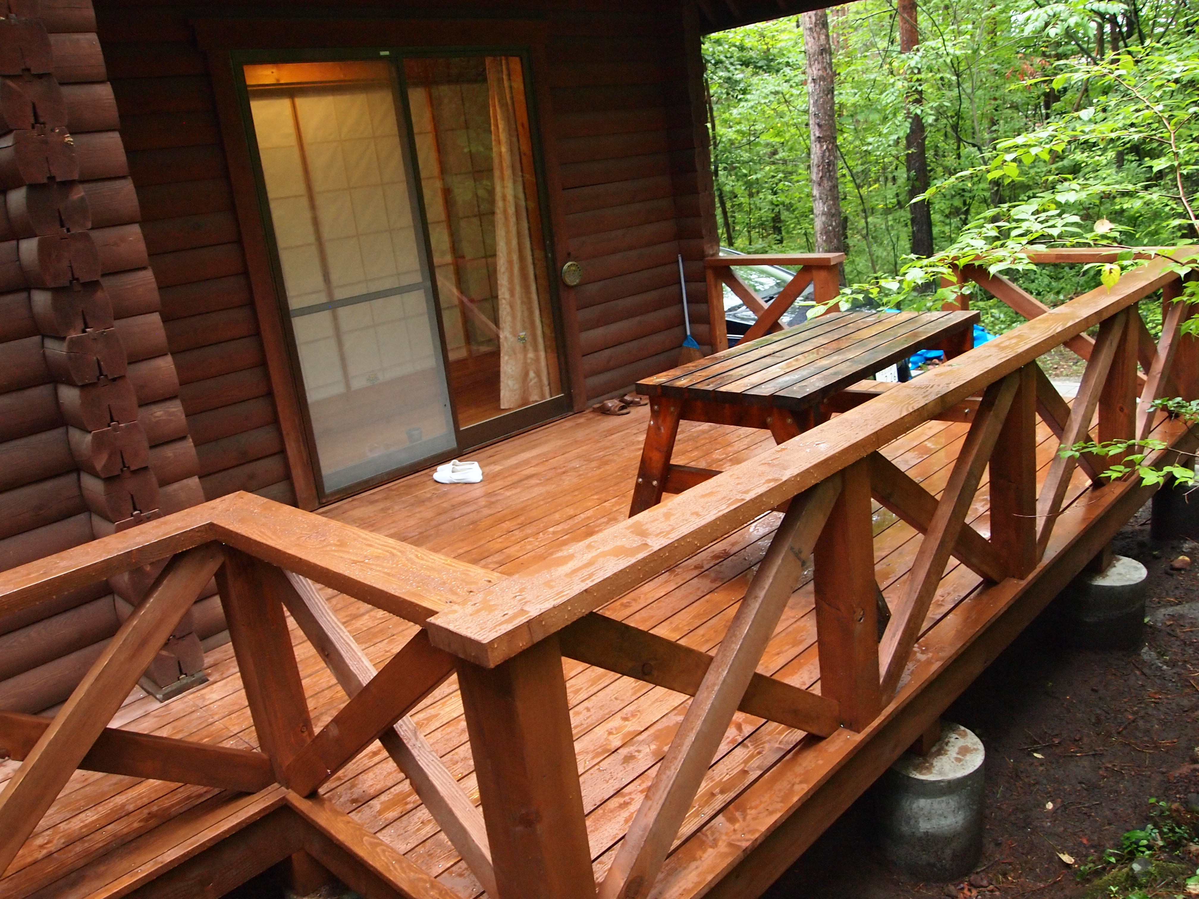 Wood deck