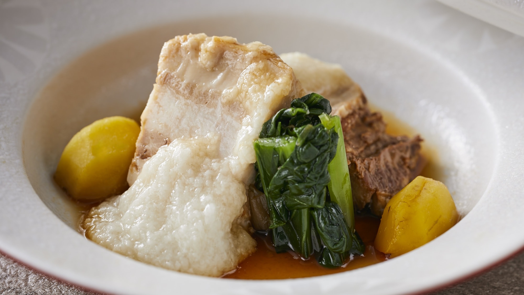 [Local Delights Kaiseki Course] Autumn (September-November 2026) Simmered Dish: Yamato Pork Stew, Autumn Assortment