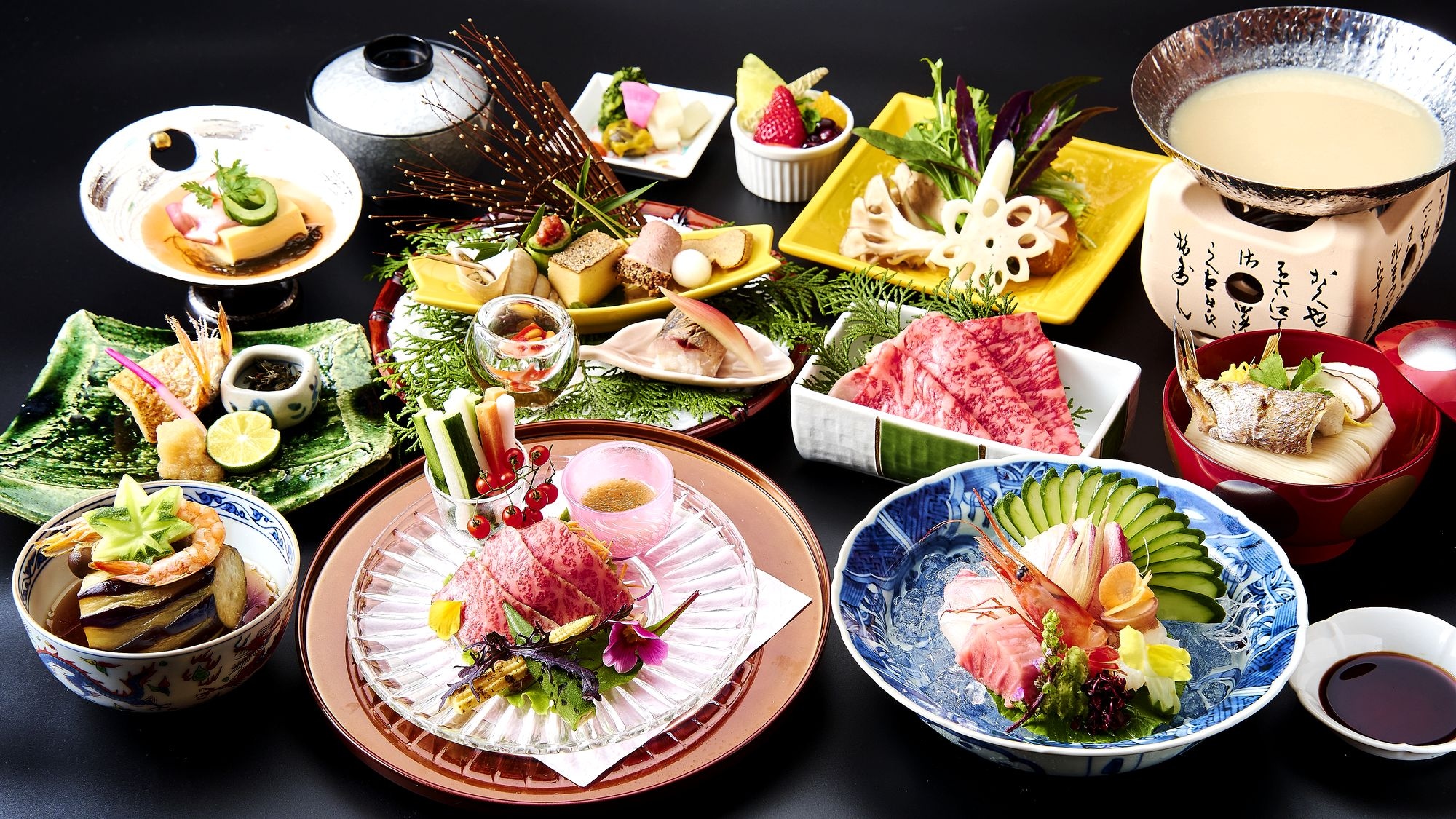◆[Bản song ca sành ăn giữa thịt bò Nodoguro và Wagyu]