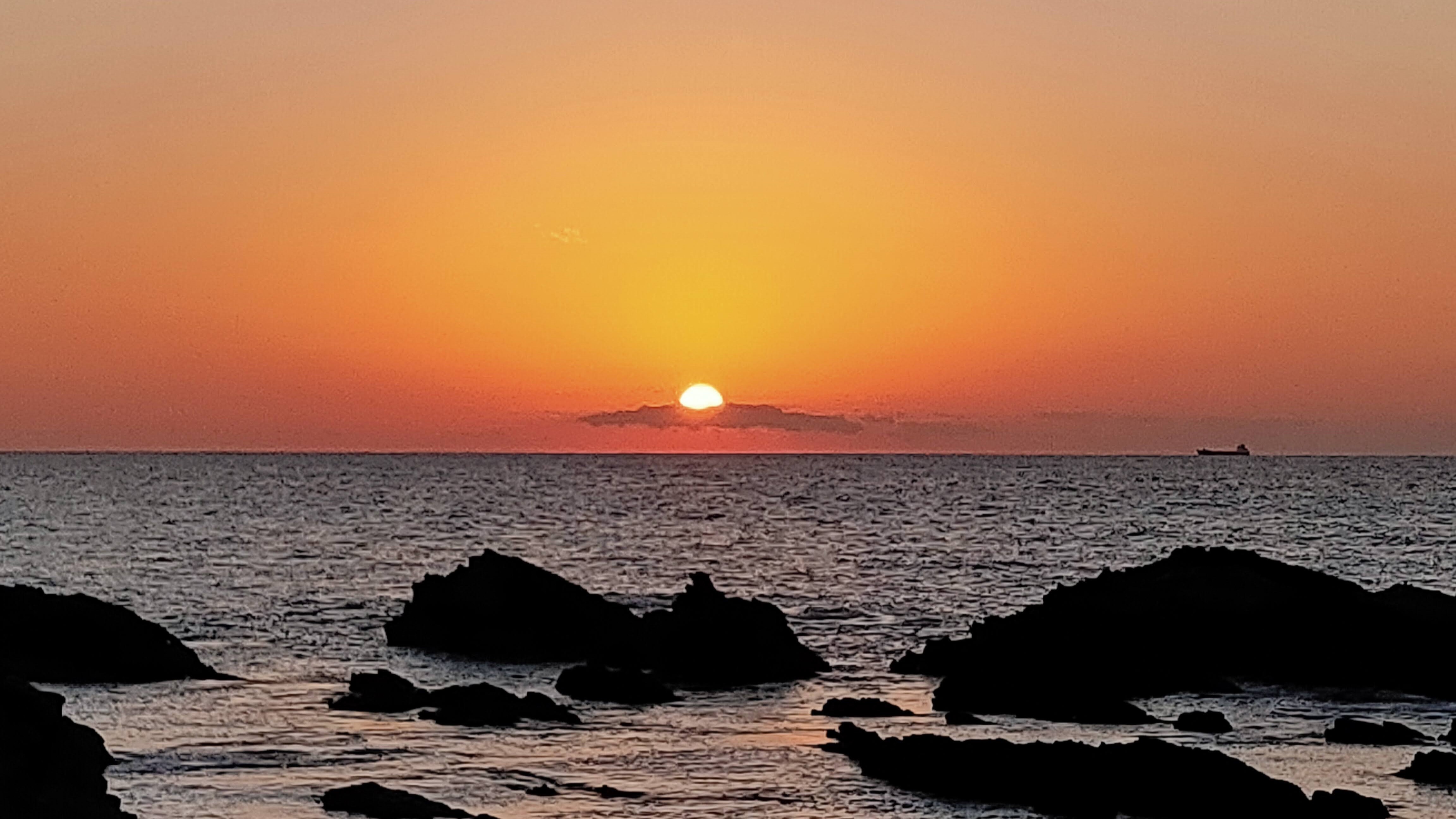 Sunset on the horizon