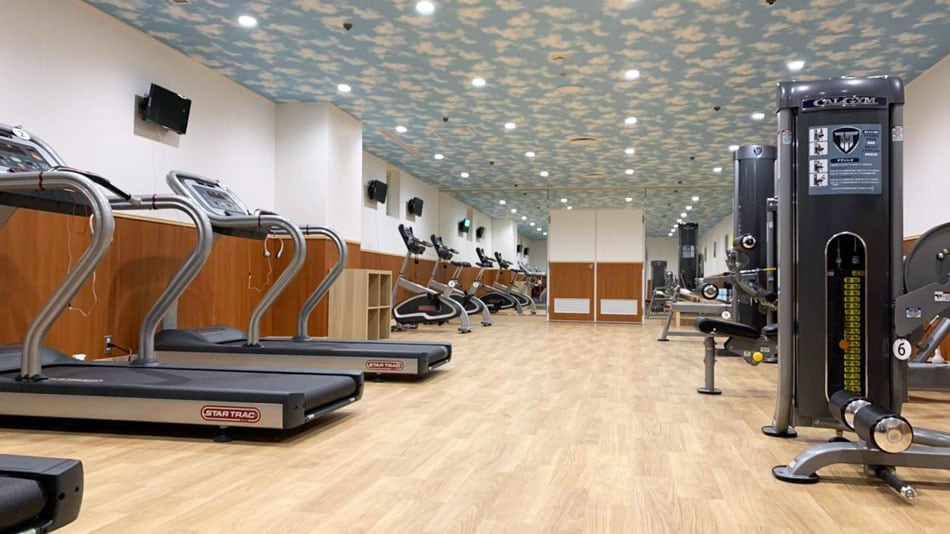 Free full-scale fitness room for hotel guests (Hotel Koyokan B1F)