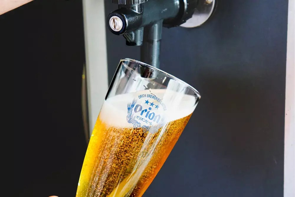Bia Orion lạnh buốt