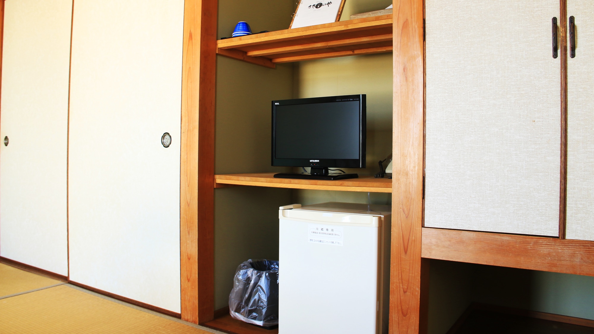 Refrigerator in each guest room
