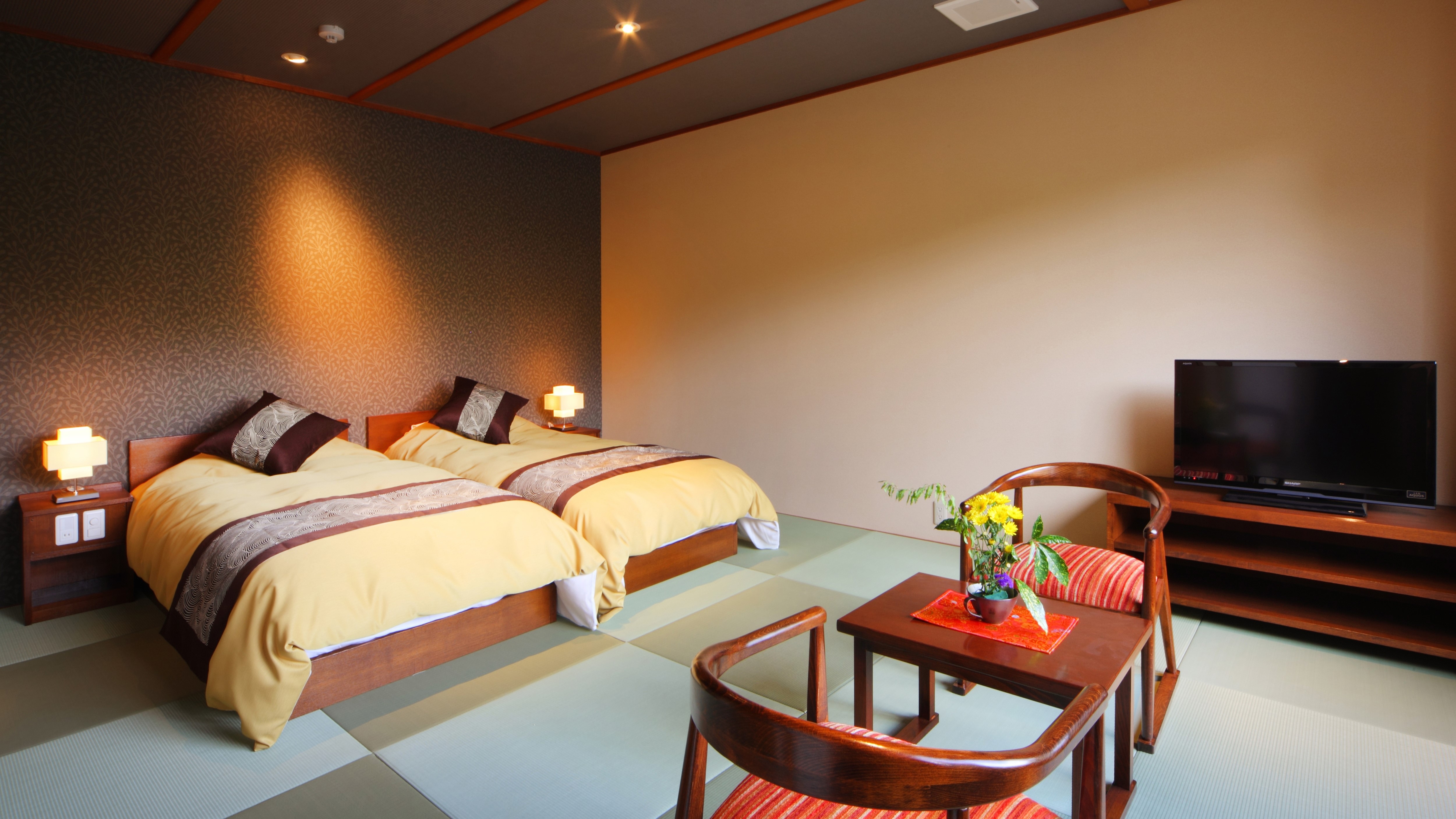 [Phòng hiện đại kiểu Nhật (phòng kiểu Nhật + giường đôi)] Ví dụ về phòng dành cho khách