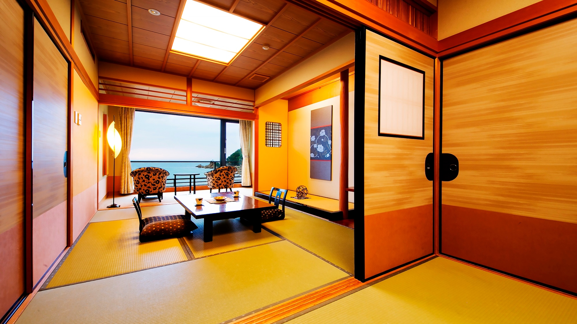 [Annex/2-room Japanese-style room with observation bath]