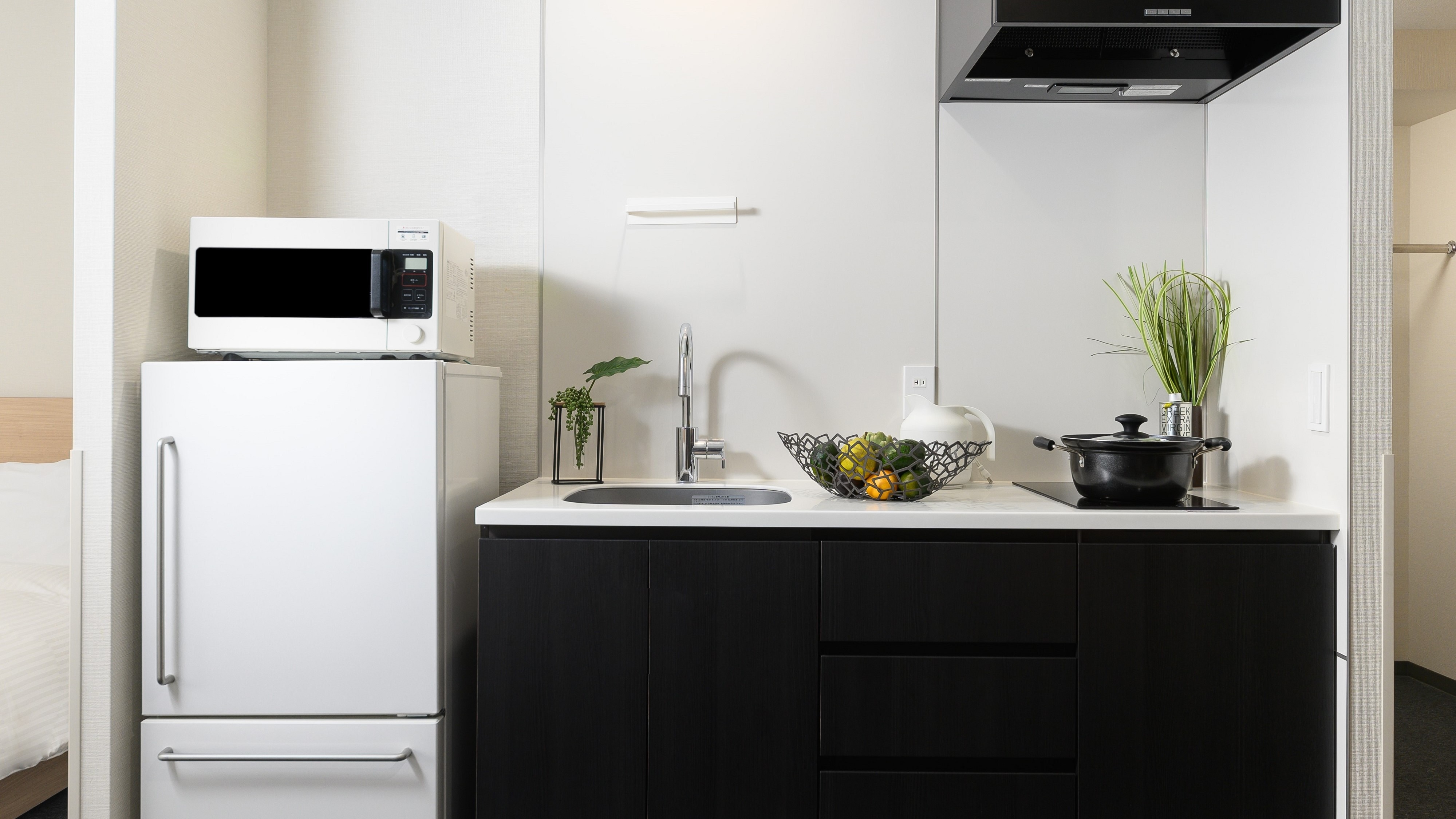 All rooms have a kitchen