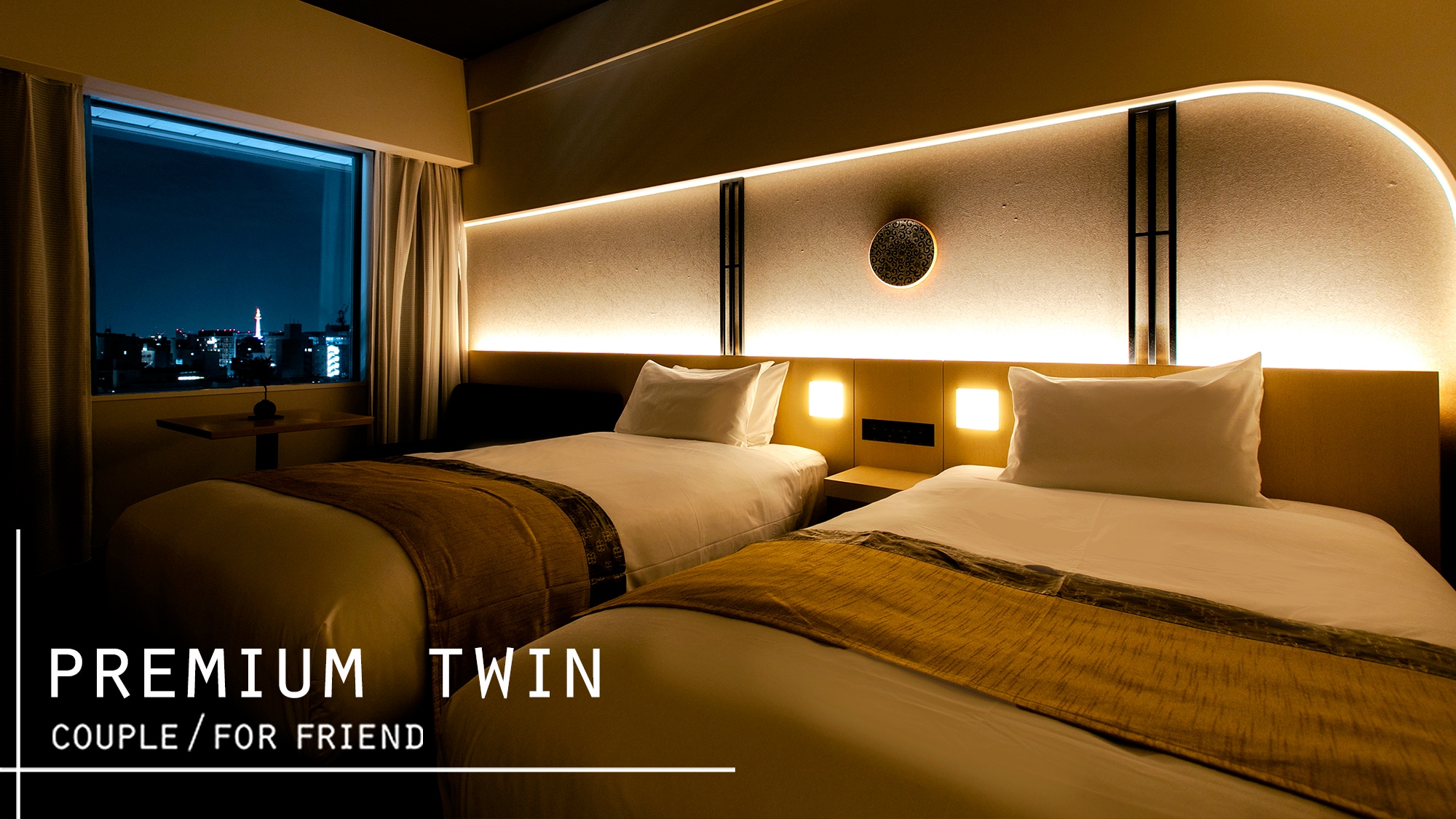 [Premium twin] Wide single bed (110cm width x 2)