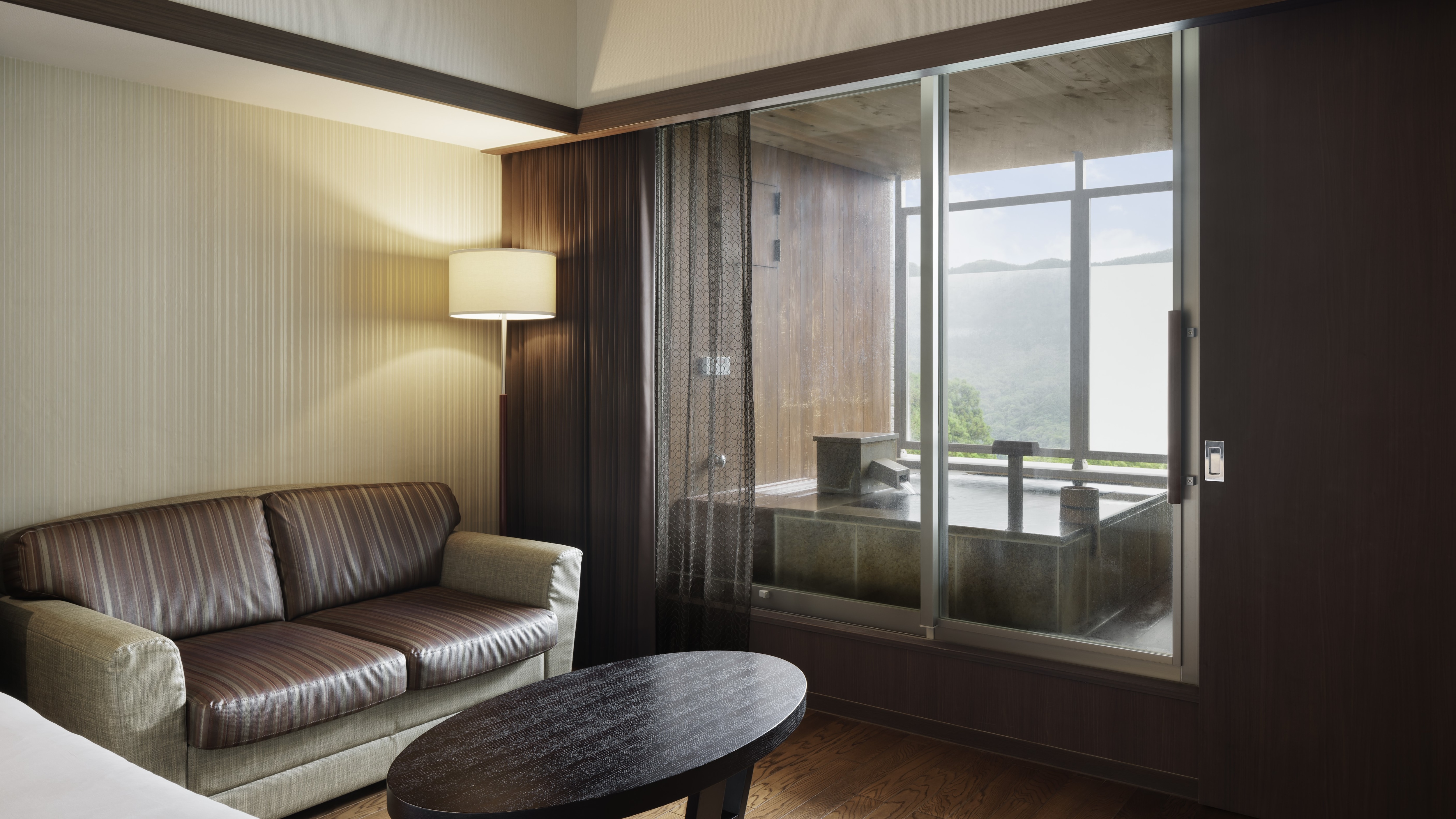 Main building Premier room/Western style room with hot spring open-air bath