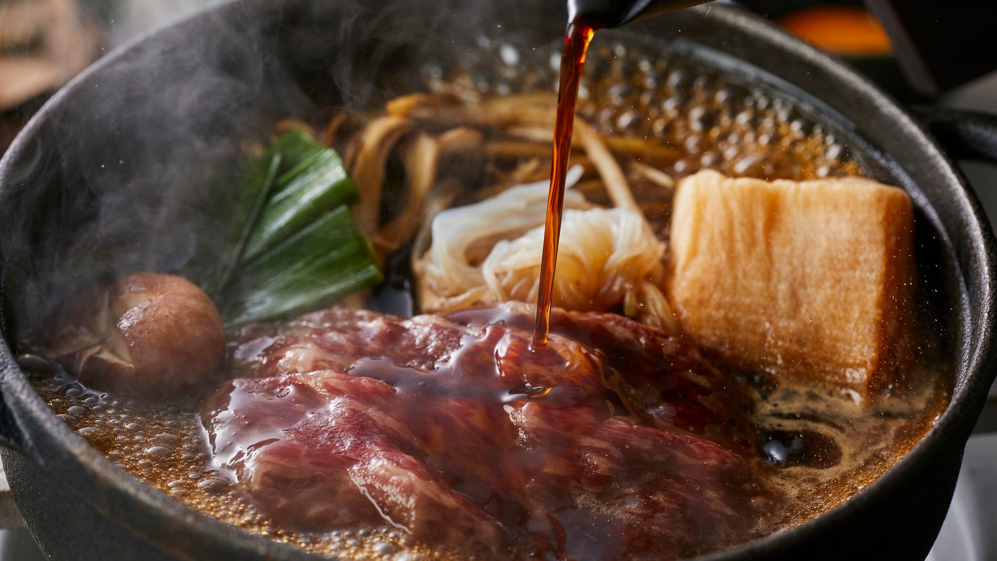 A5 rank Omi beef sukiyaki