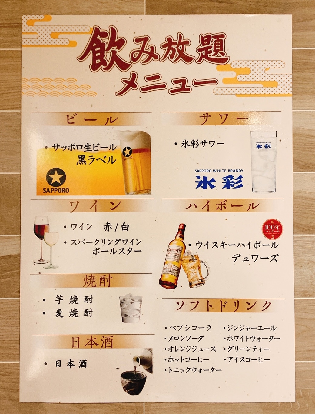 All-you-can-drink drinks